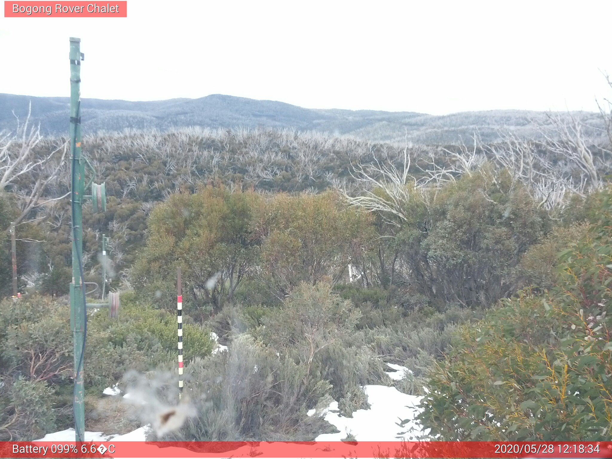 Bogong Web Cam 12:18pm Thursday 28th of May 2020