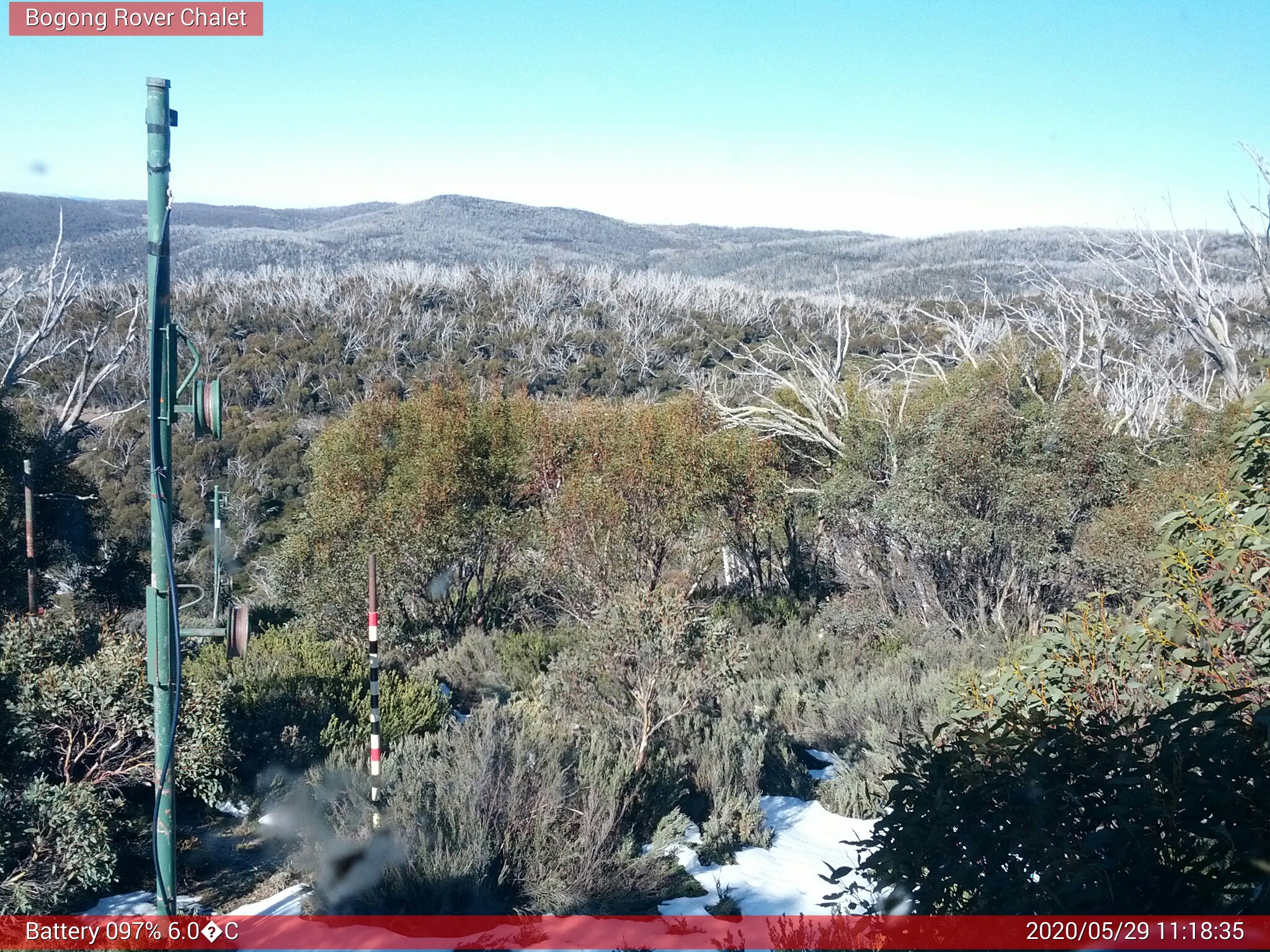 Bogong Web Cam 11:18am Friday 29th of May 2020