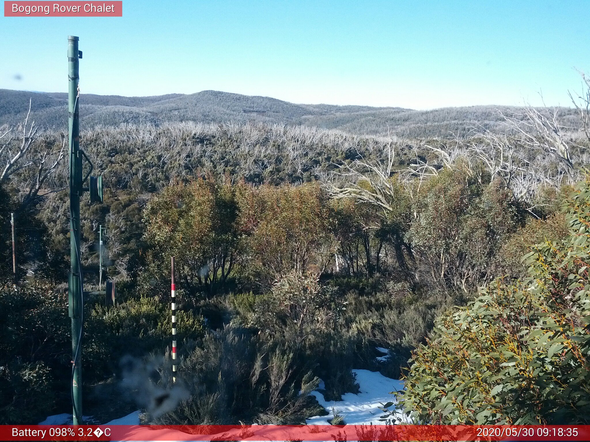 Bogong Web Cam 9:18am Saturday 30th of May 2020