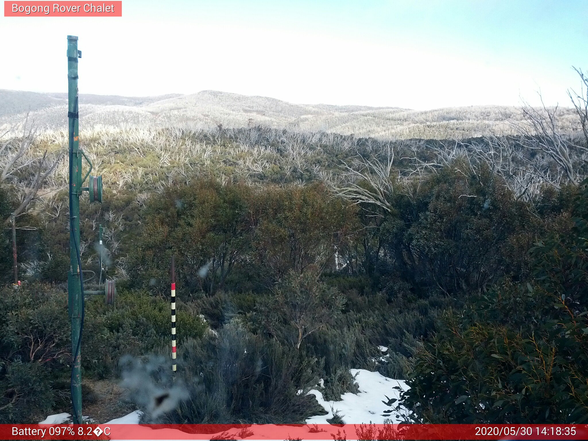 Bogong Web Cam 2:18pm Saturday 30th of May 2020