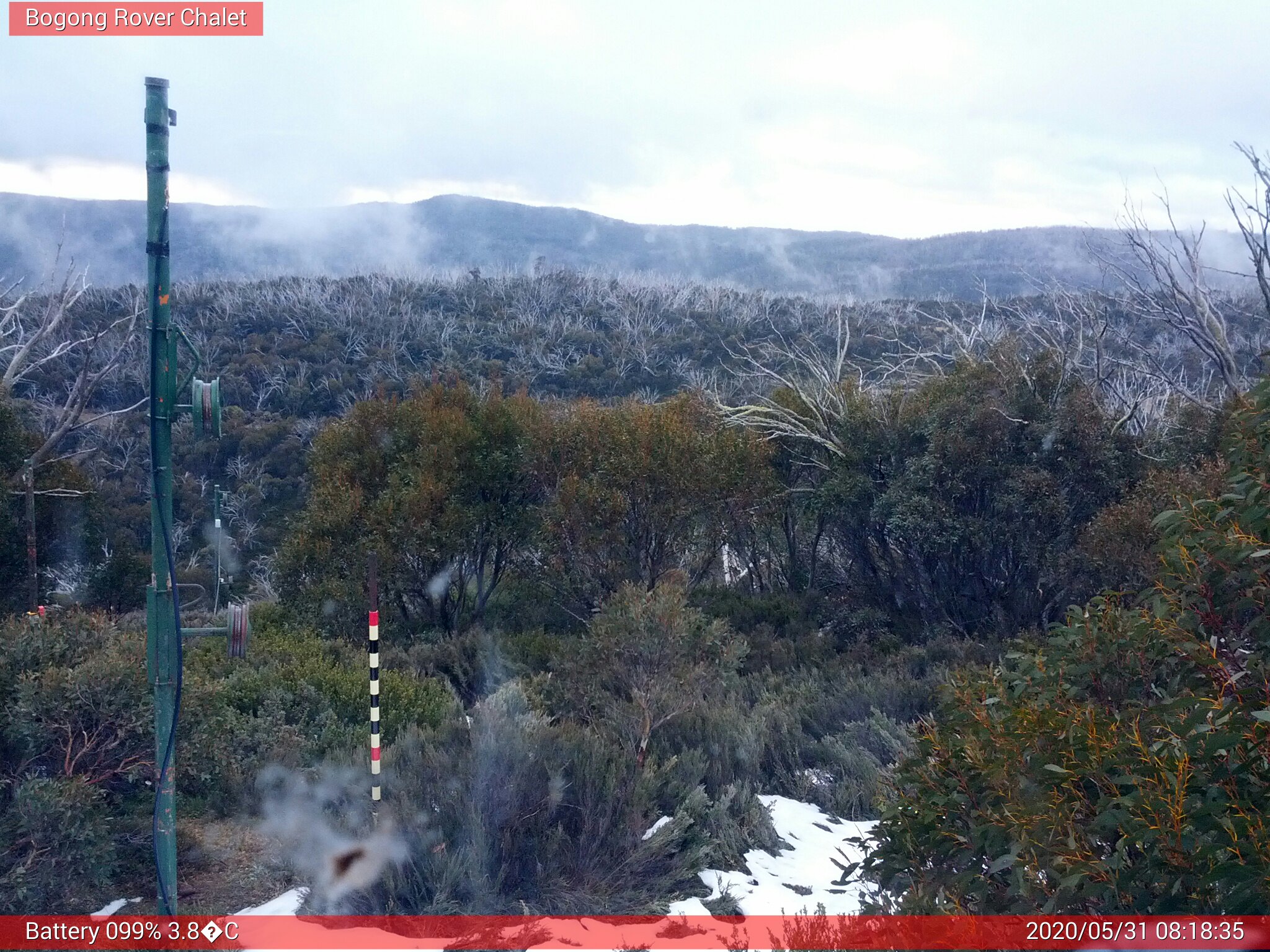 Bogong Web Cam 8:18am Sunday 31st of May 2020