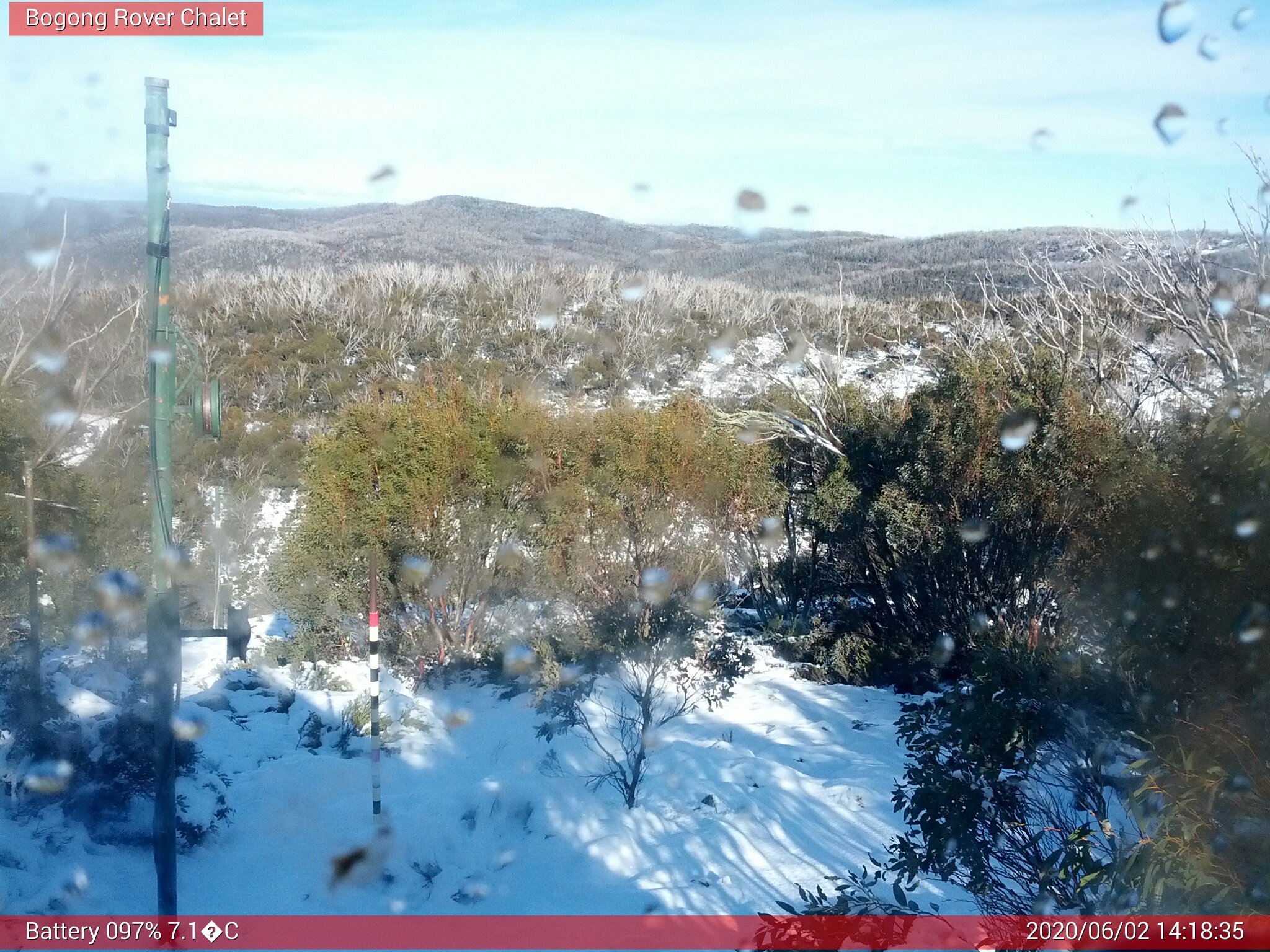 Bogong Web Cam 2:18pm Tuesday 2nd of June 2020