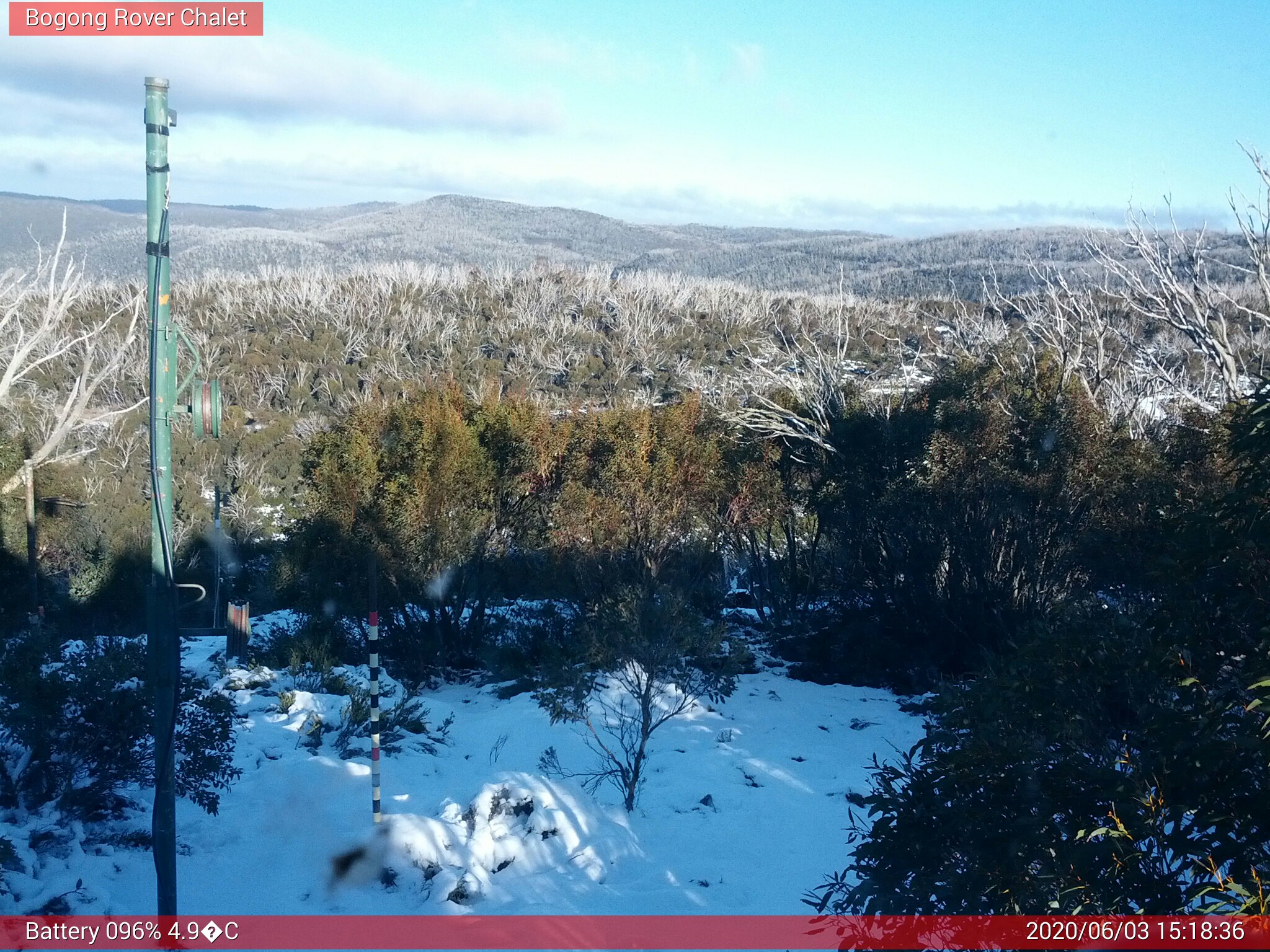 Bogong Web Cam 3:18pm Wednesday 3rd of June 2020