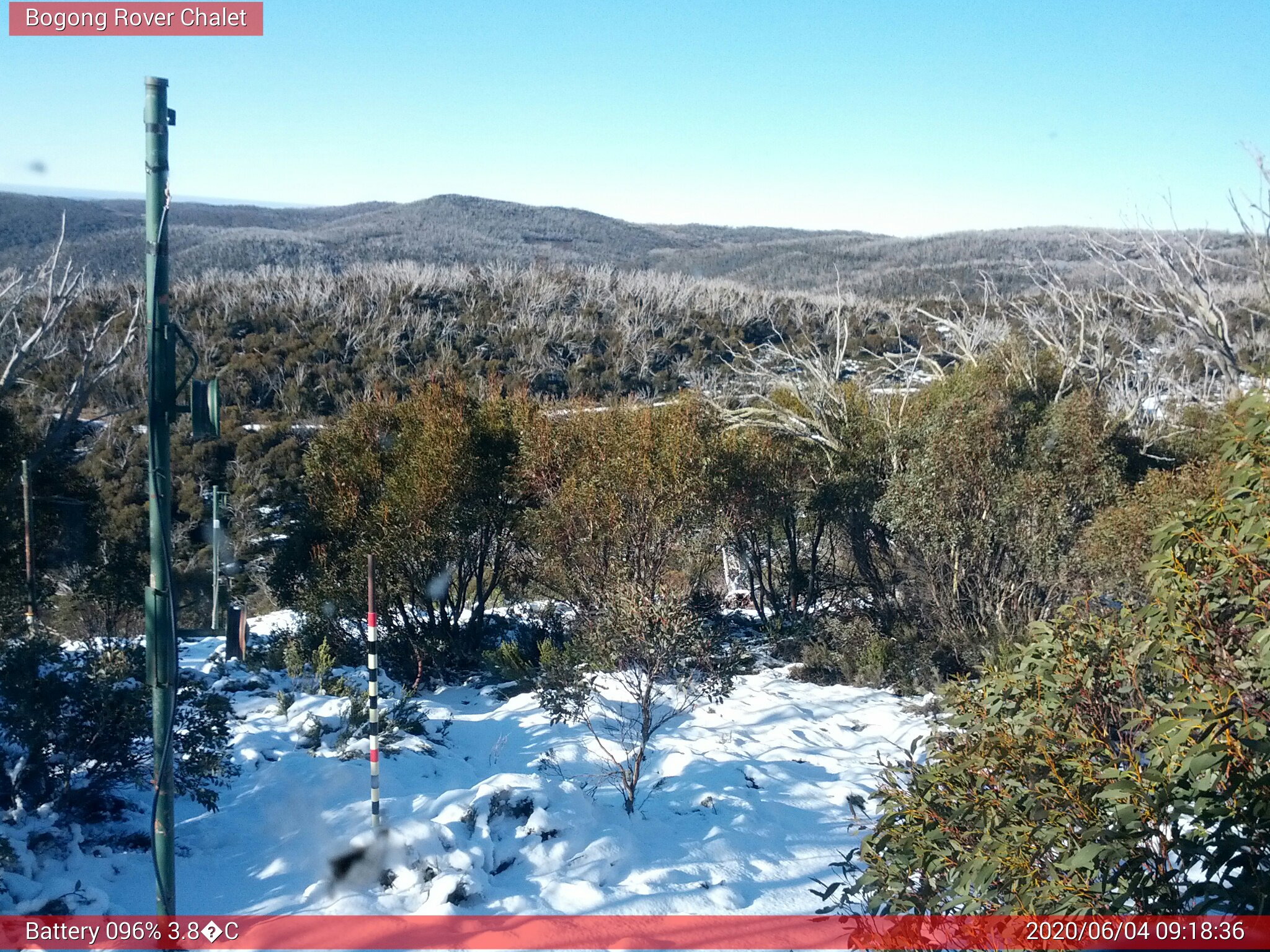 Bogong Web Cam 9:18am Thursday 4th of June 2020