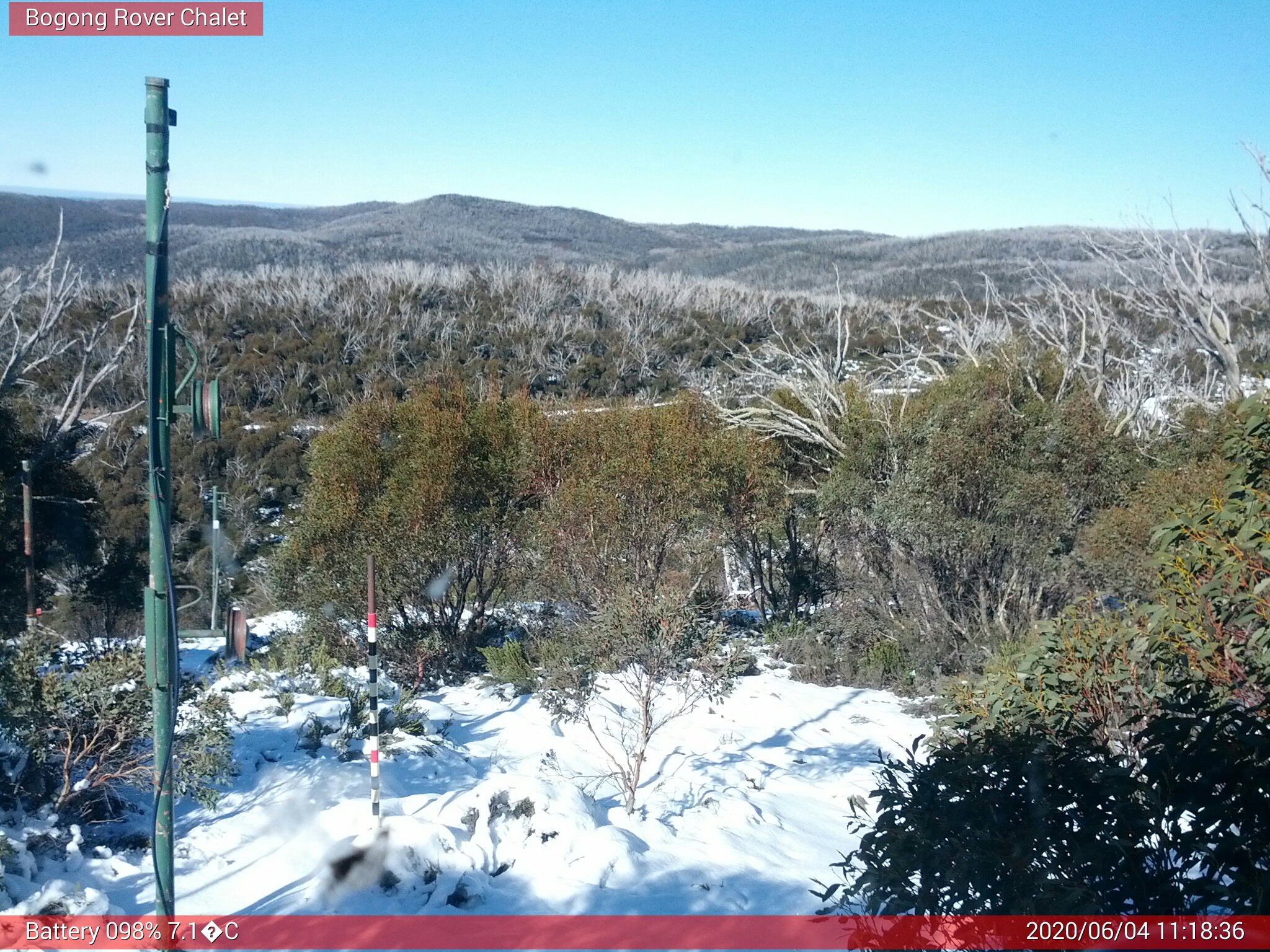 Bogong Web Cam 11:18am Thursday 4th of June 2020