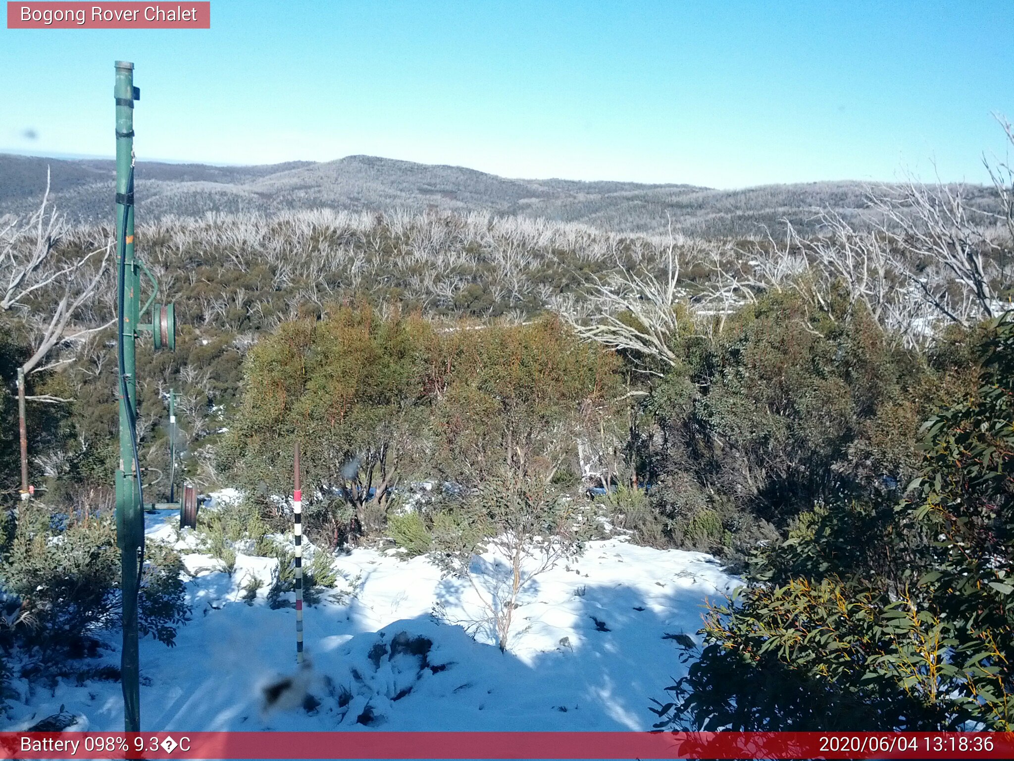 Bogong Web Cam 1:18pm Thursday 4th of June 2020