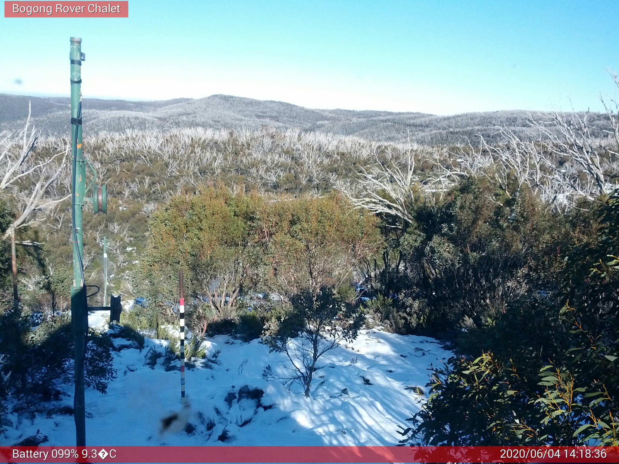 Bogong Web Cam 2:18pm Thursday 4th of June 2020