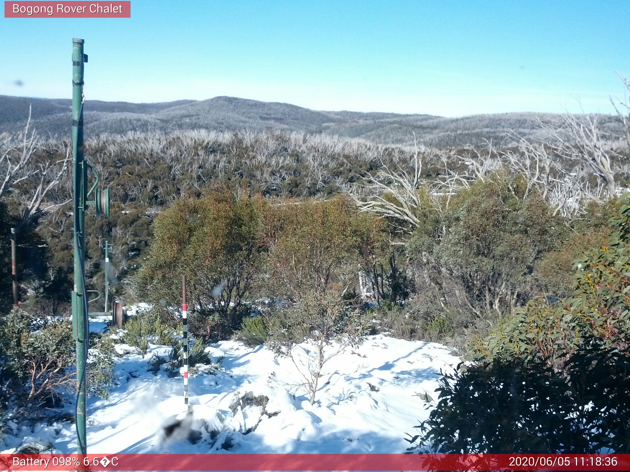 Bogong Web Cam 11:18am Friday 5th of June 2020