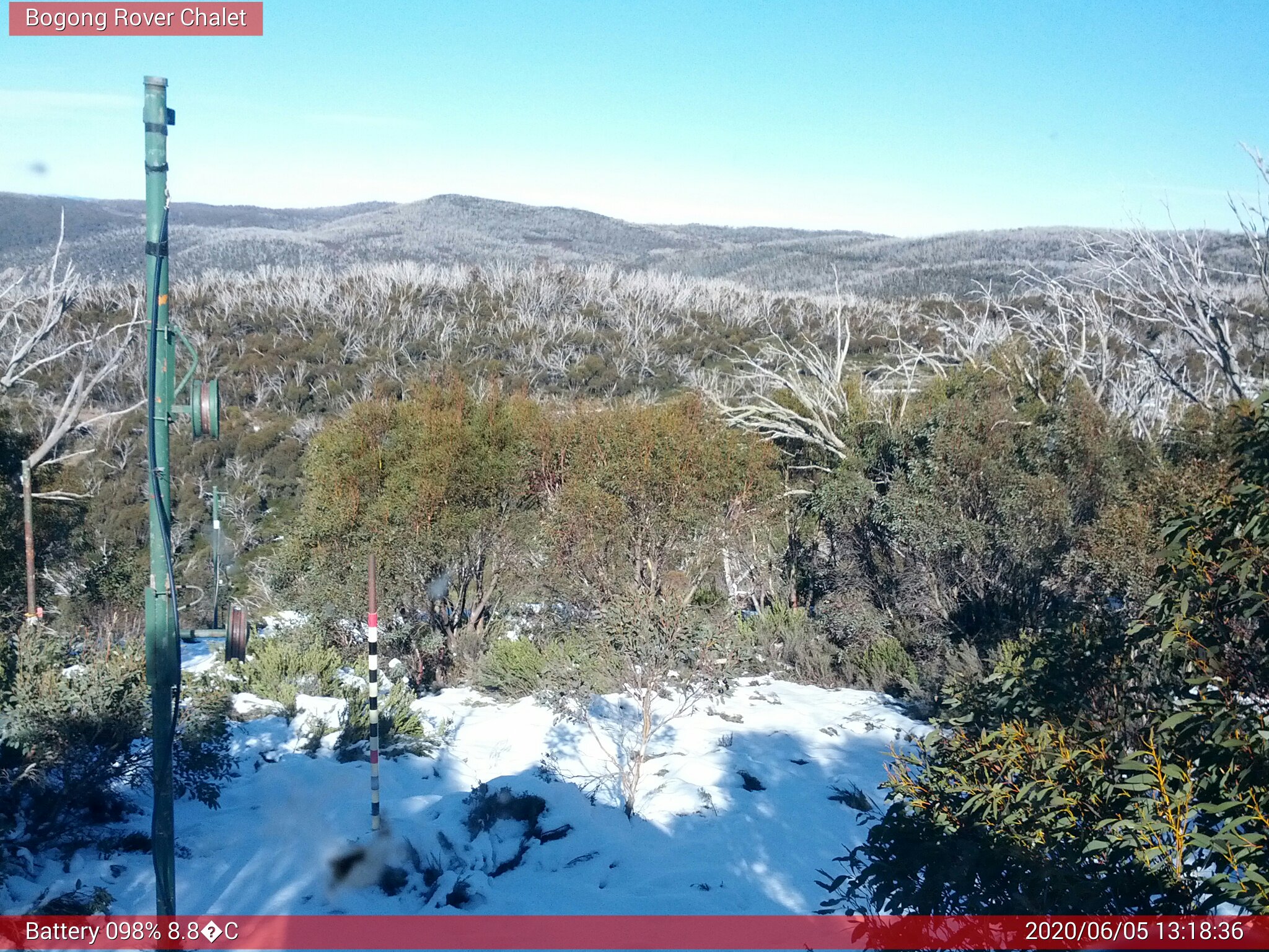 Bogong Web Cam 1:18pm Friday 5th of June 2020