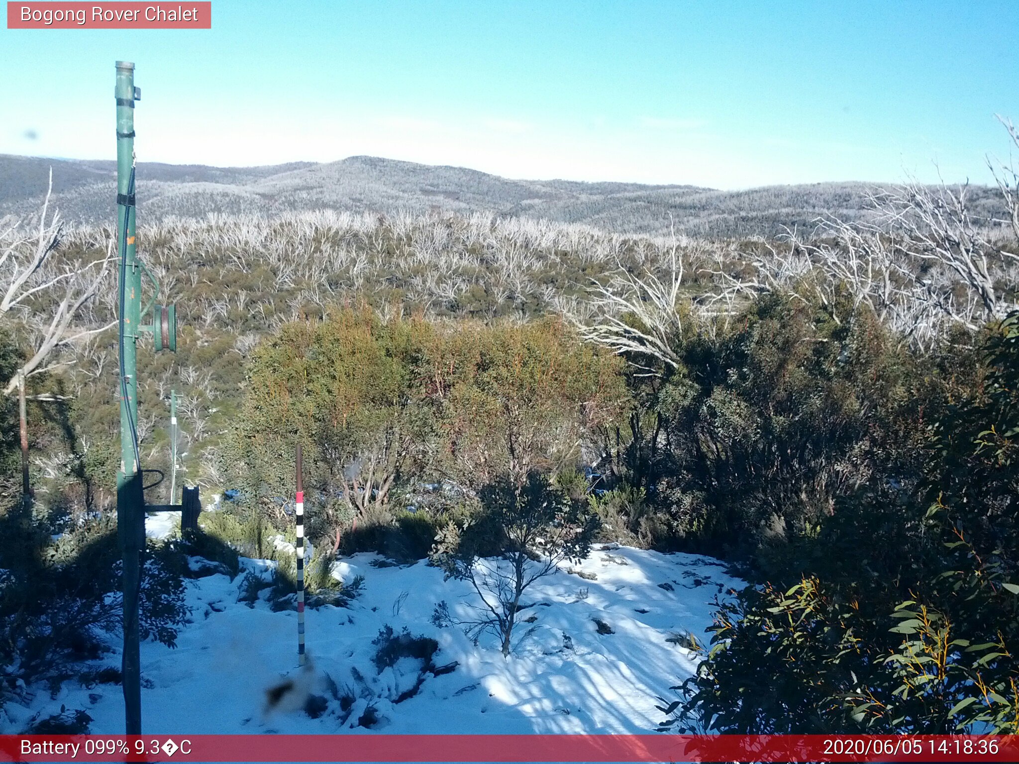 Bogong Web Cam 2:18pm Friday 5th of June 2020