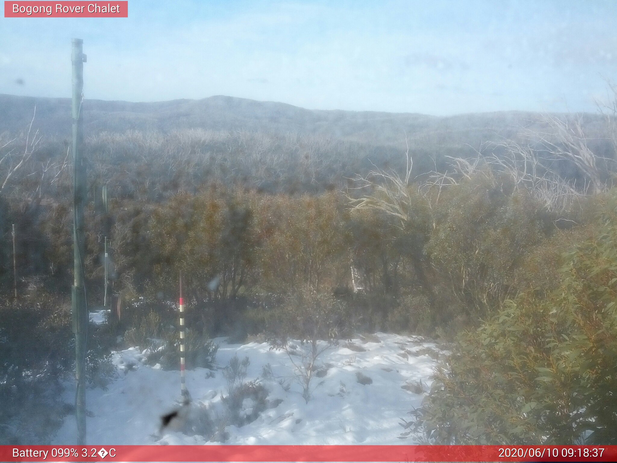 Bogong Web Cam 9:18am Wednesday 10th of June 2020