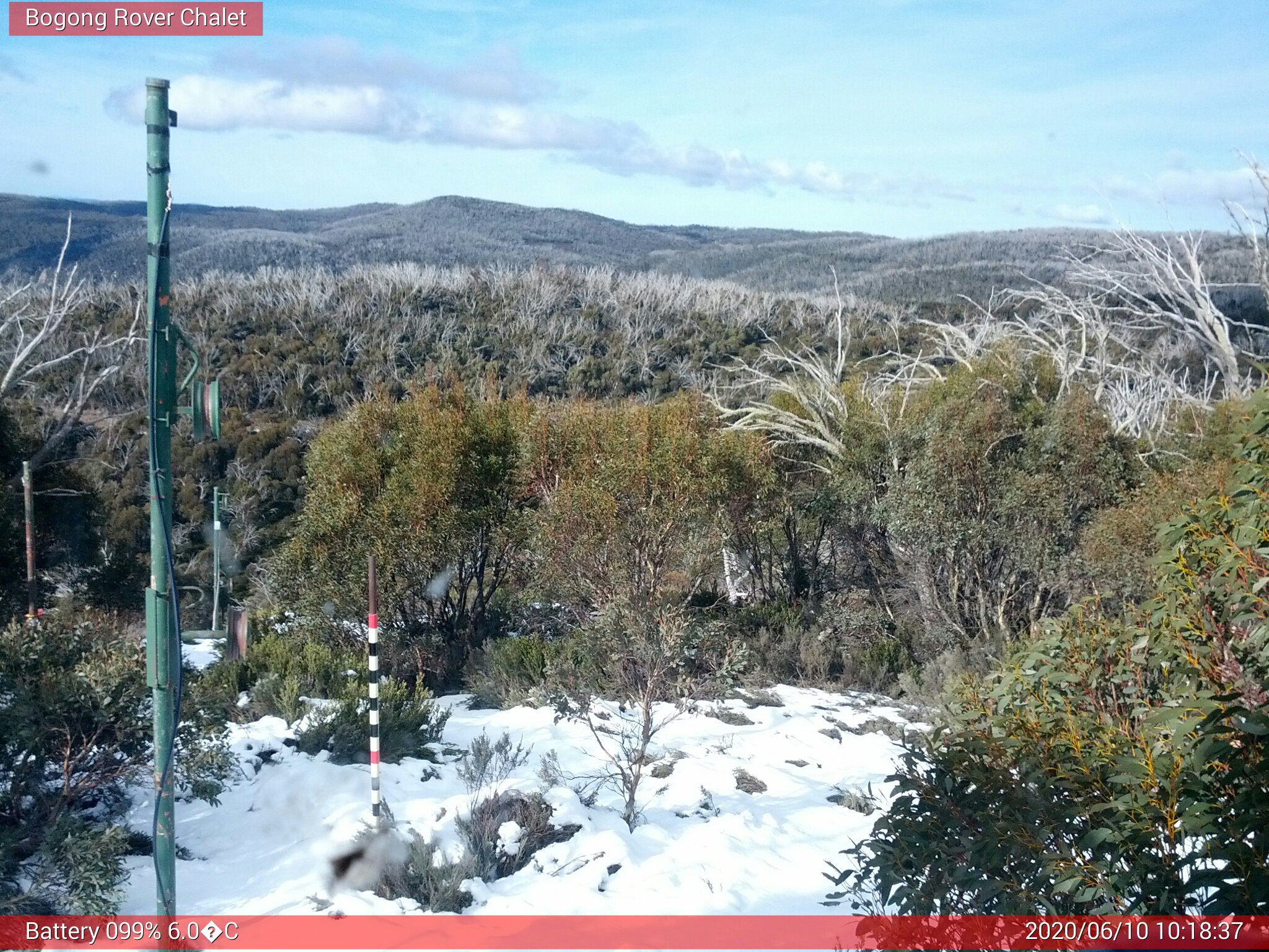 Bogong Web Cam 10:18am Wednesday 10th of June 2020