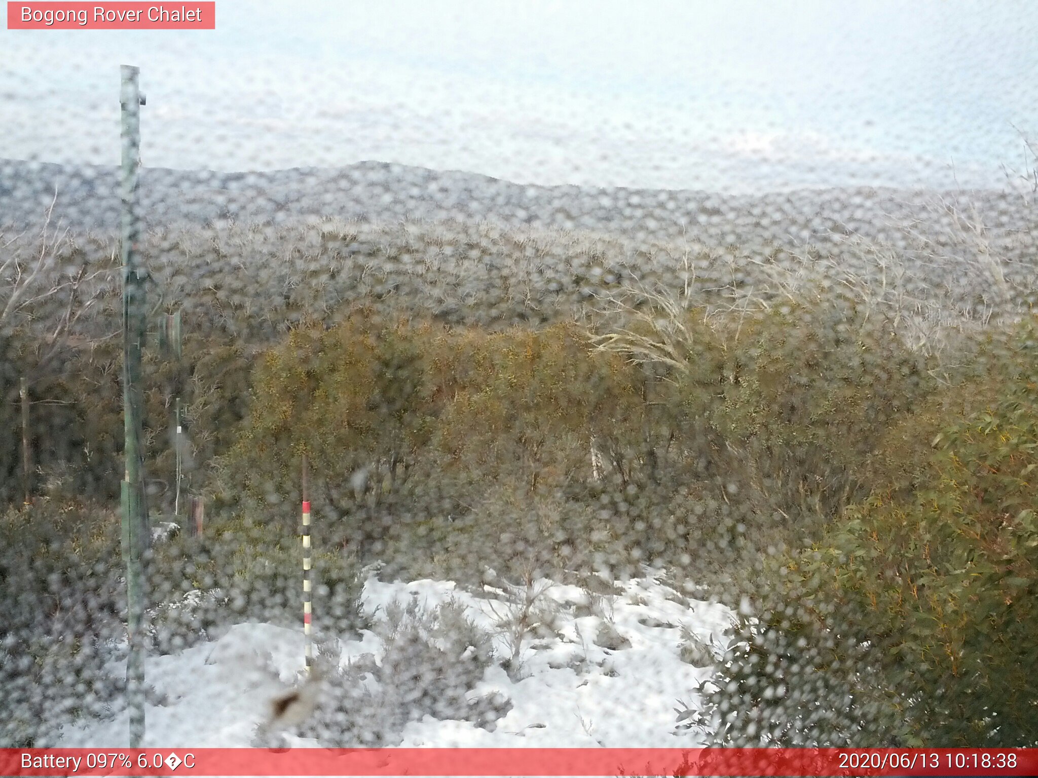 Bogong Web Cam 10:18am Saturday 13th of June 2020