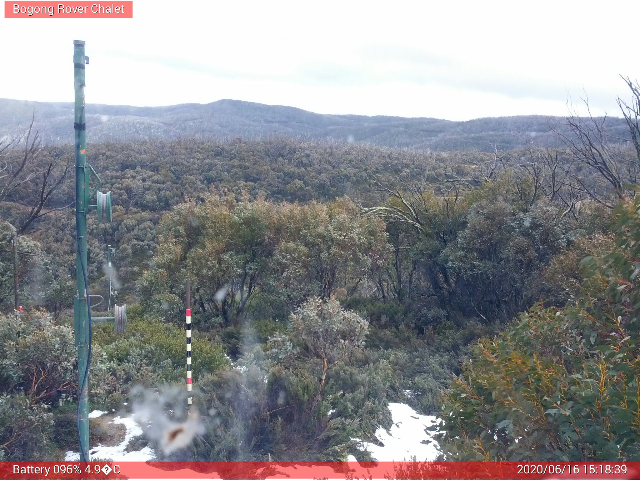 Bogong Web Cam 3:18pm Tuesday 16th of June 2020