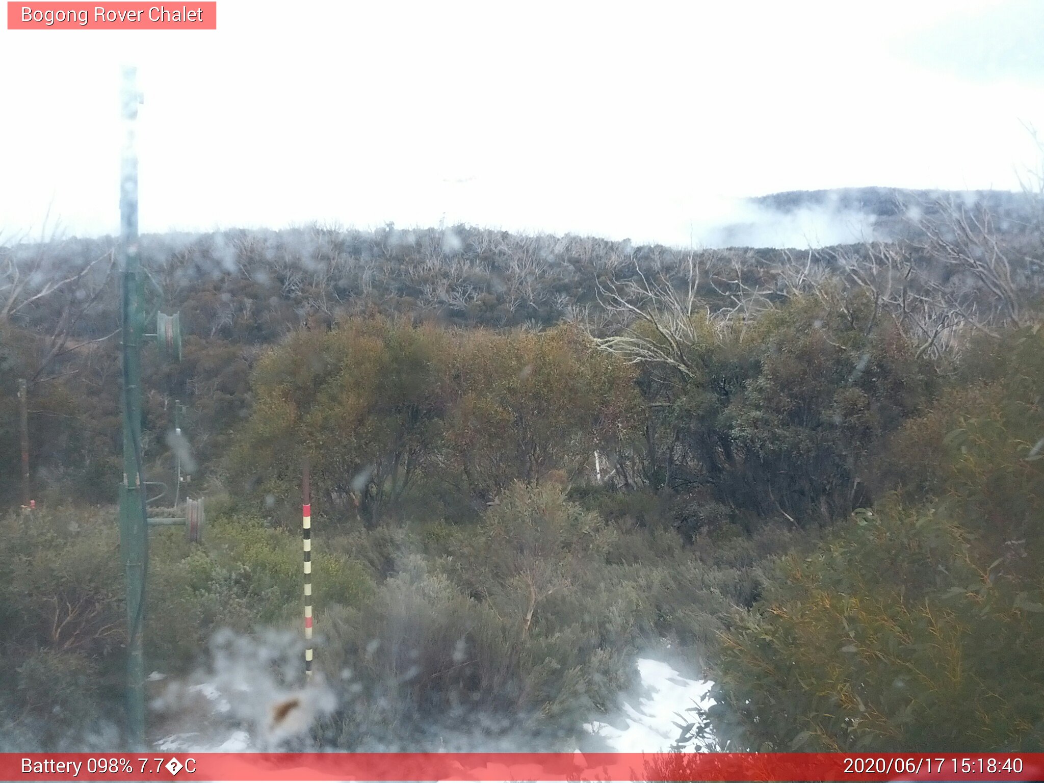 Bogong Web Cam 3:18pm Wednesday 17th of June 2020