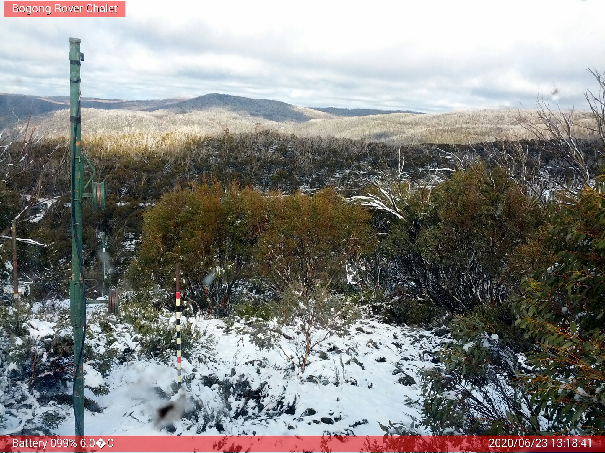 Bogong Web Cam 1:18pm Tuesday 23rd of June 2020