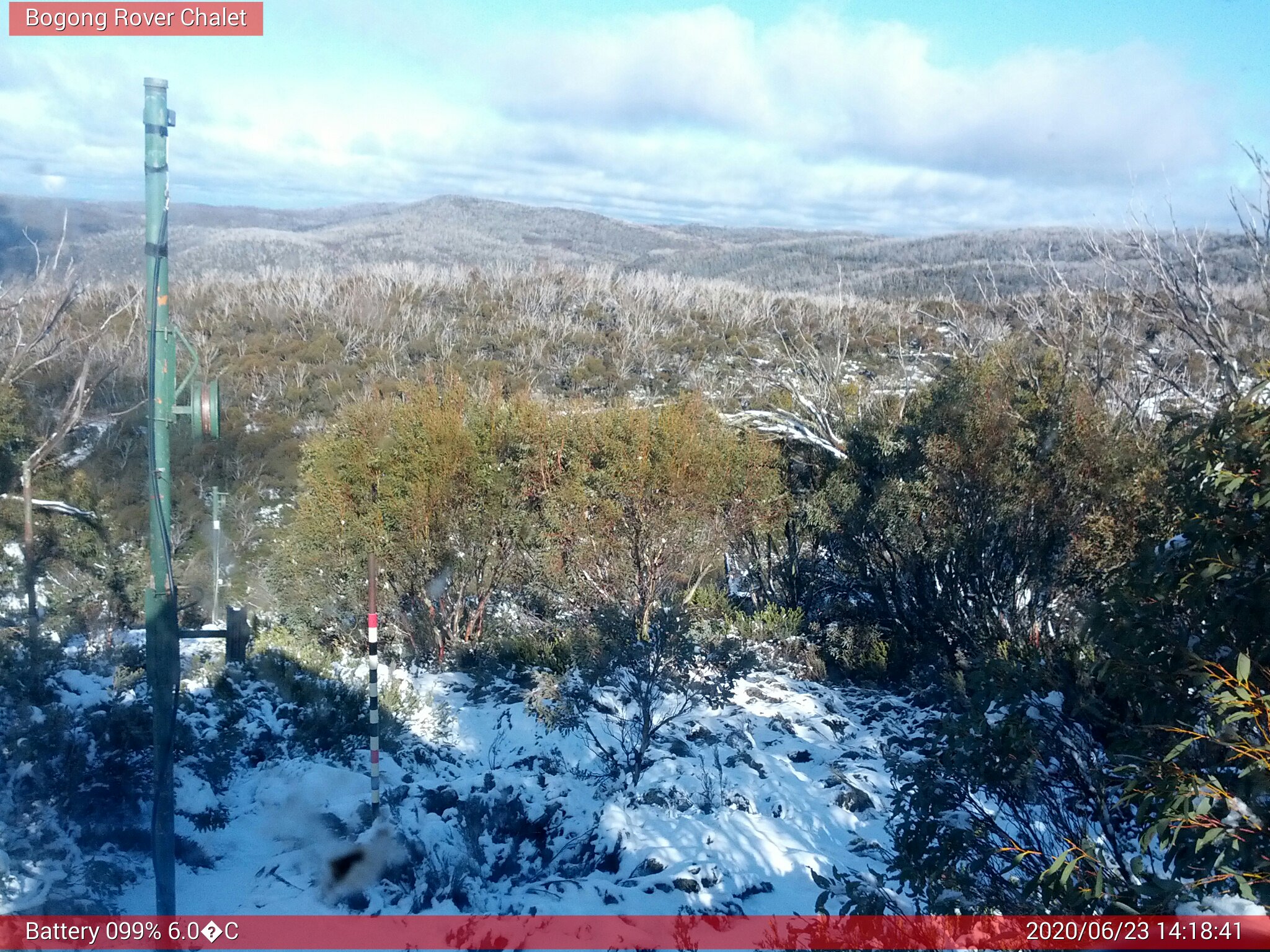 Bogong Web Cam 2:18pm Tuesday 23rd of June 2020