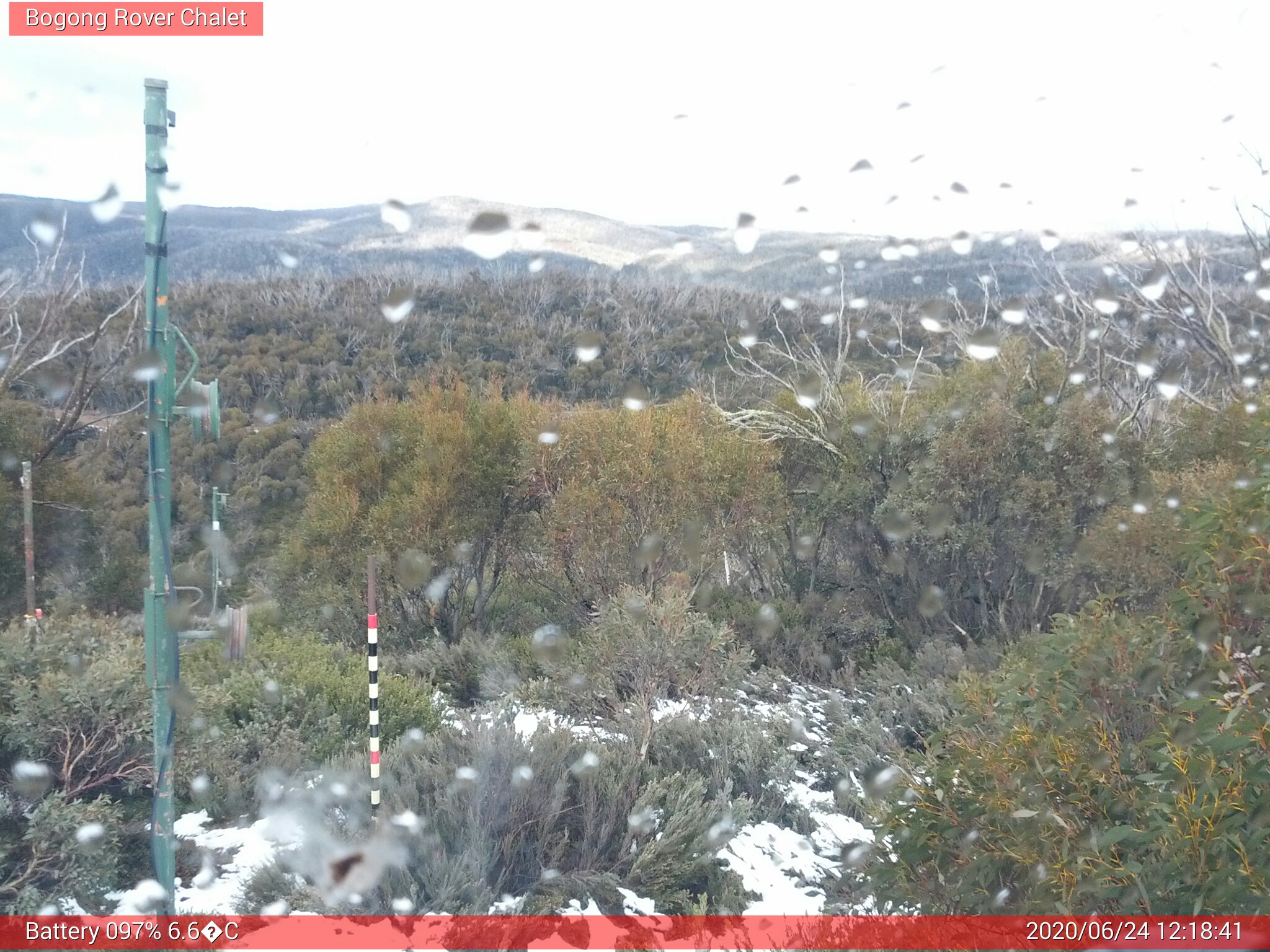 Bogong Web Cam 12:18pm Wednesday 24th of June 2020