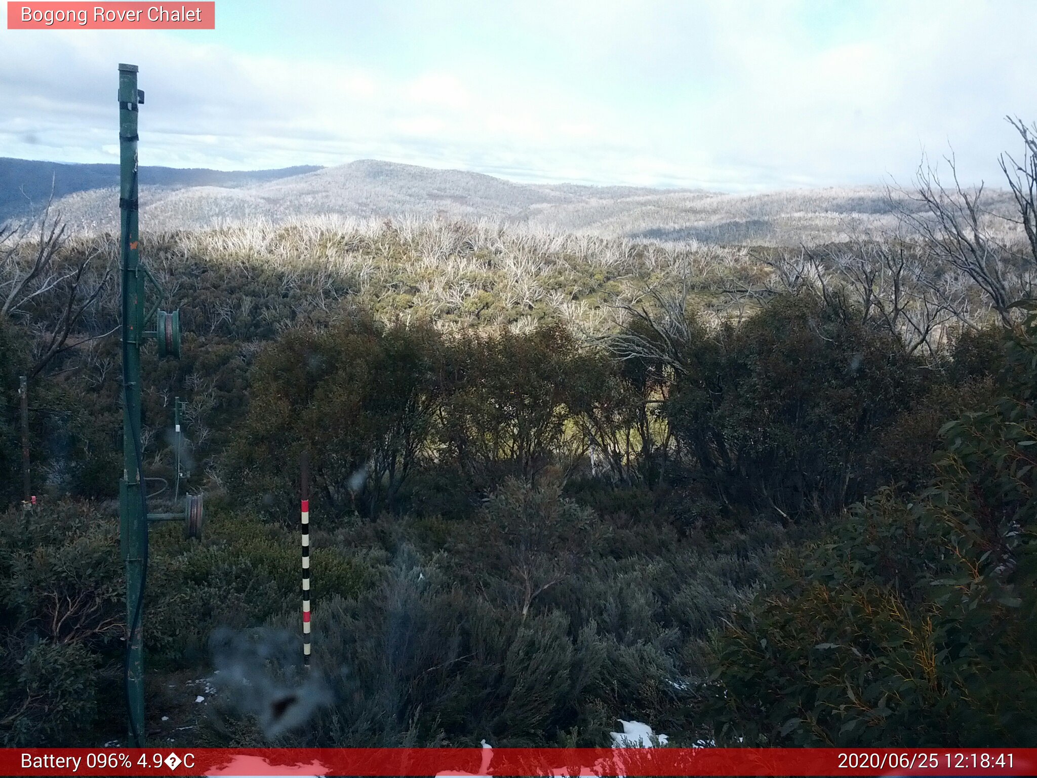 Bogong Web Cam 12:18pm Thursday 25th of June 2020