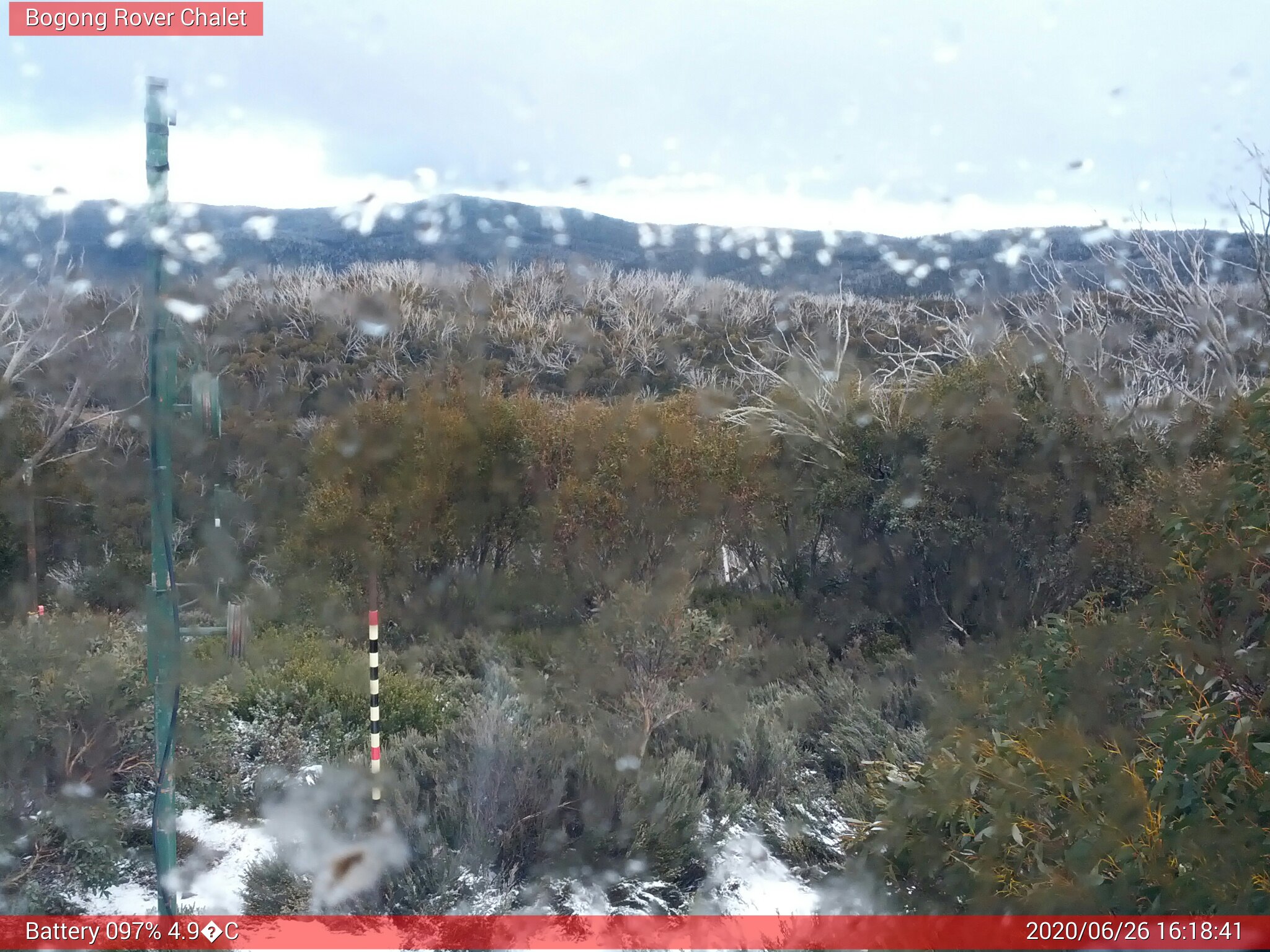 Bogong Web Cam 4:18pm Friday 26th of June 2020