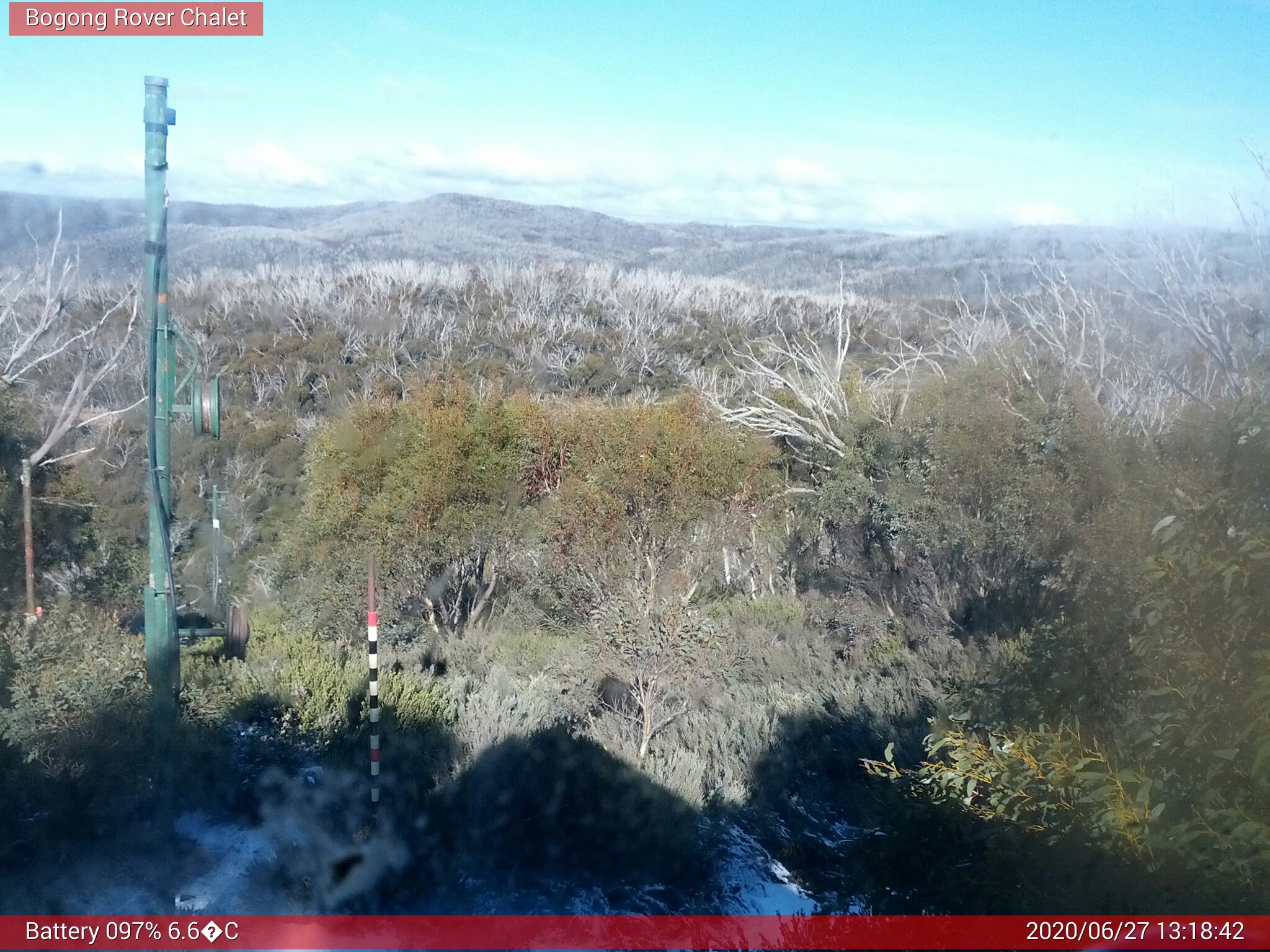 Bogong Web Cam 1:18pm Saturday 27th of June 2020