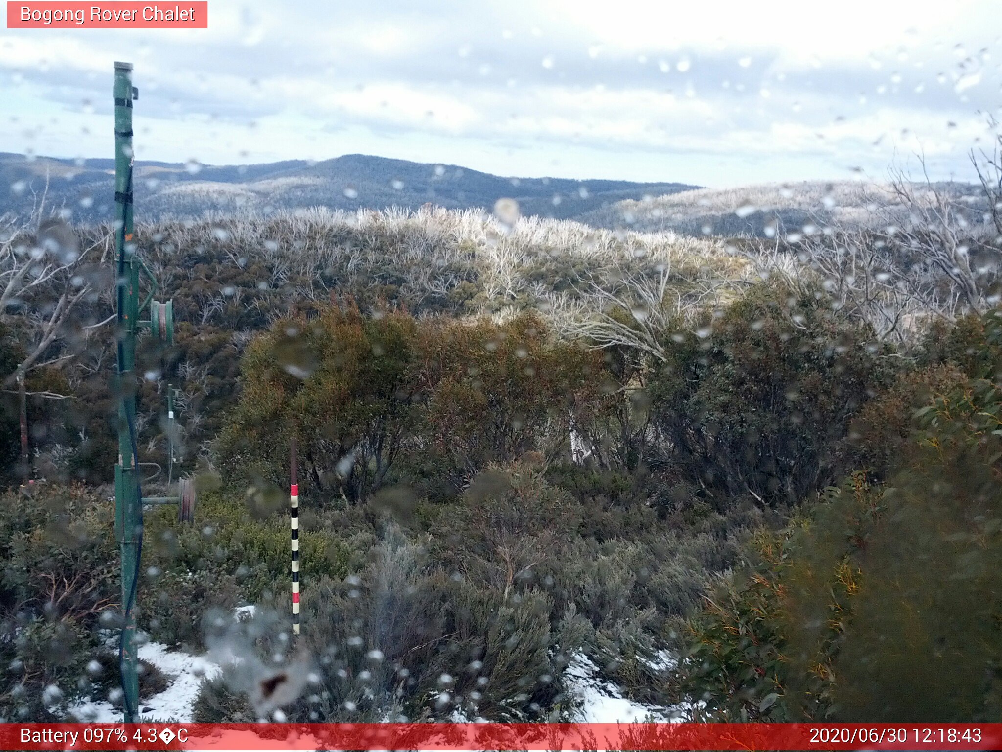 Bogong Web Cam 12:18pm Tuesday 30th of June 2020