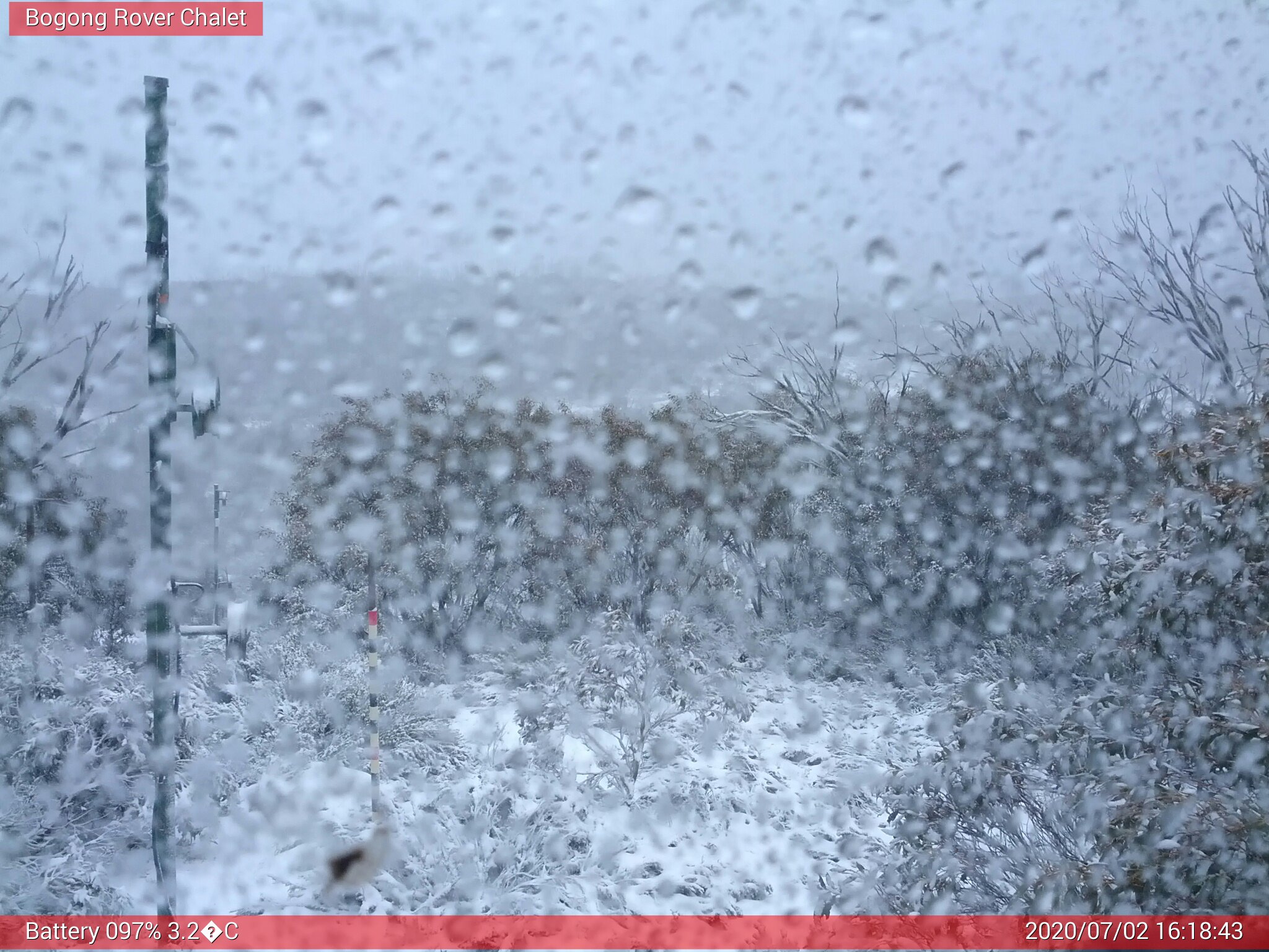 Bogong Web Cam 4:18pm Thursday 2nd of July 2020