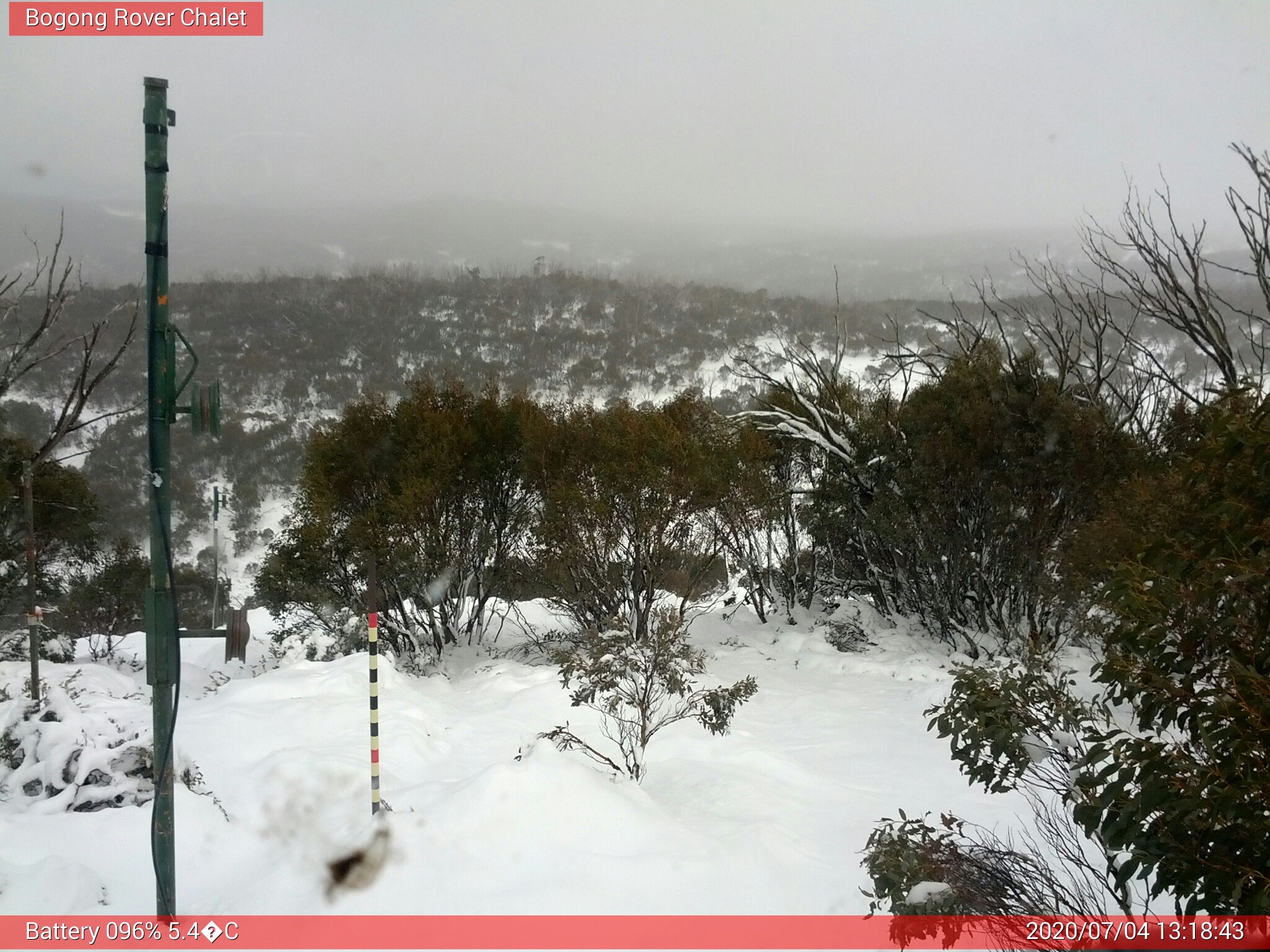 Bogong Web Cam 1:18pm Saturday 4th of July 2020