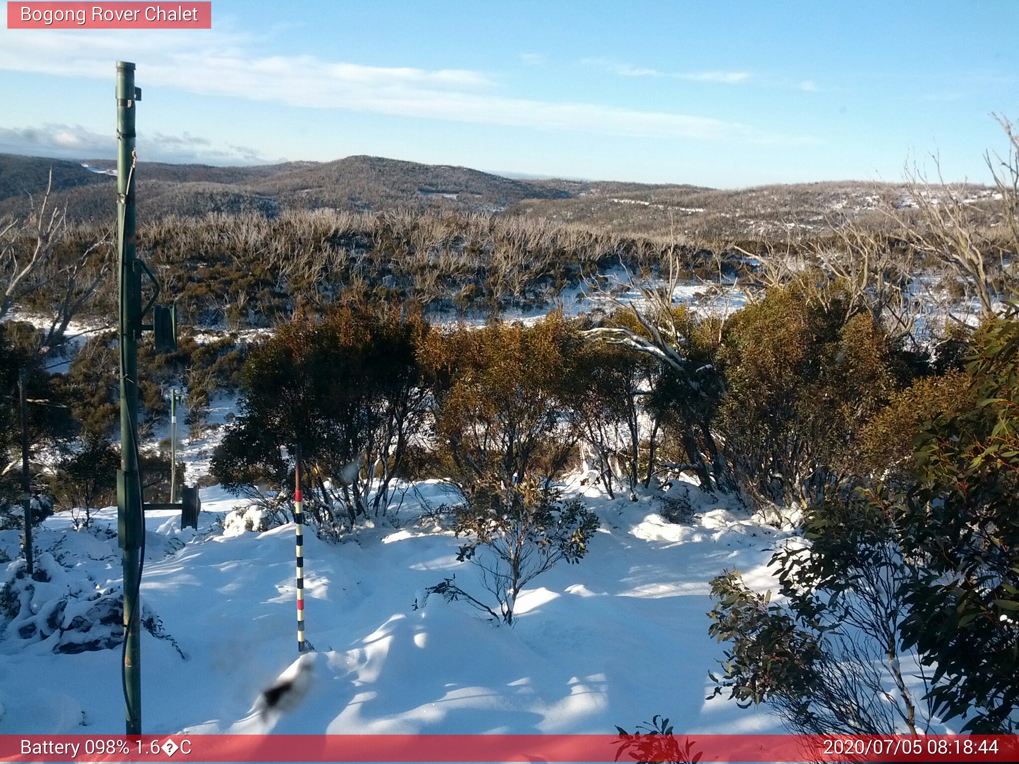 Bogong Web Cam 8:18am Sunday 5th of July 2020