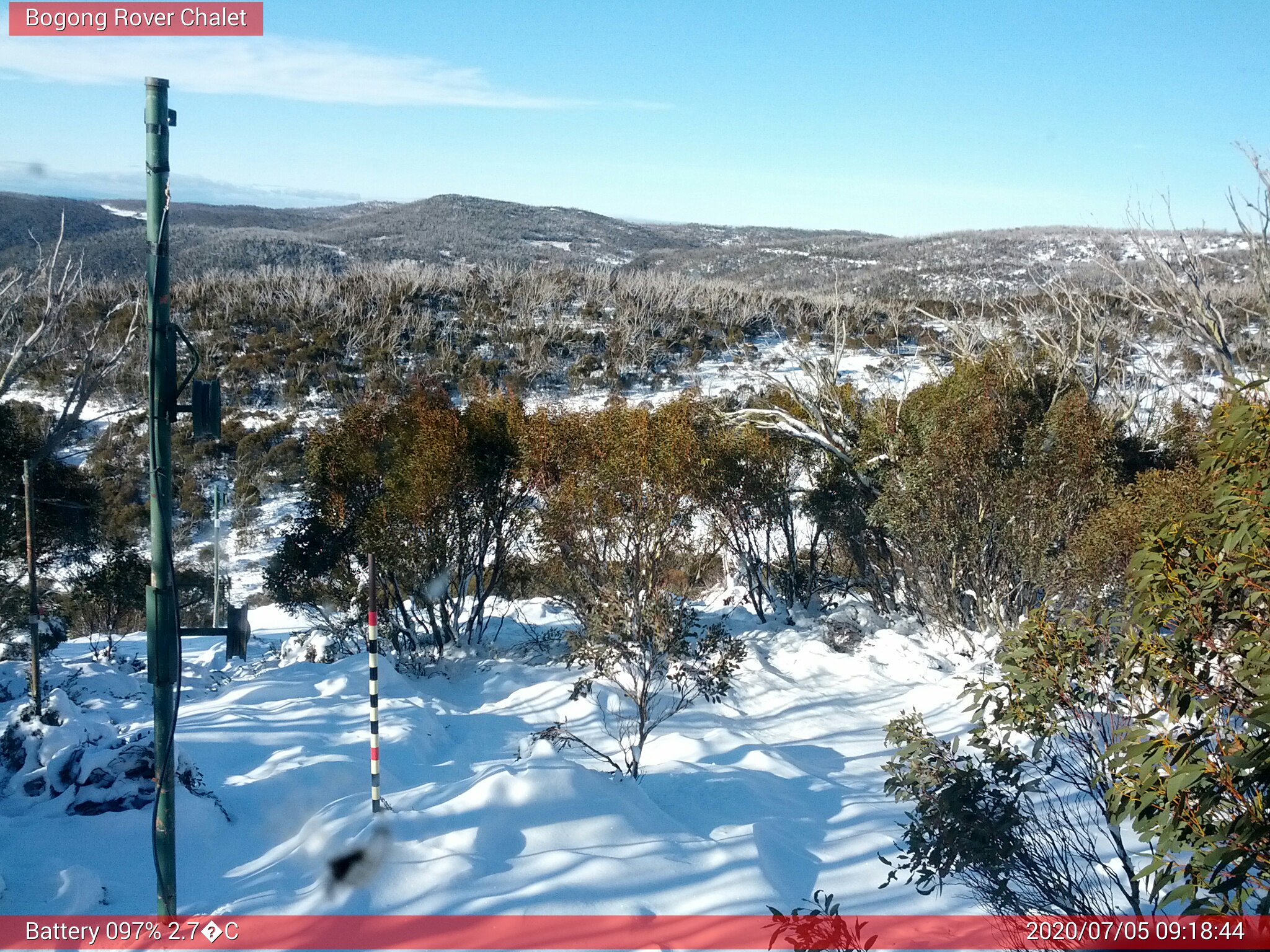 Bogong Web Cam 9:18am Sunday 5th of July 2020