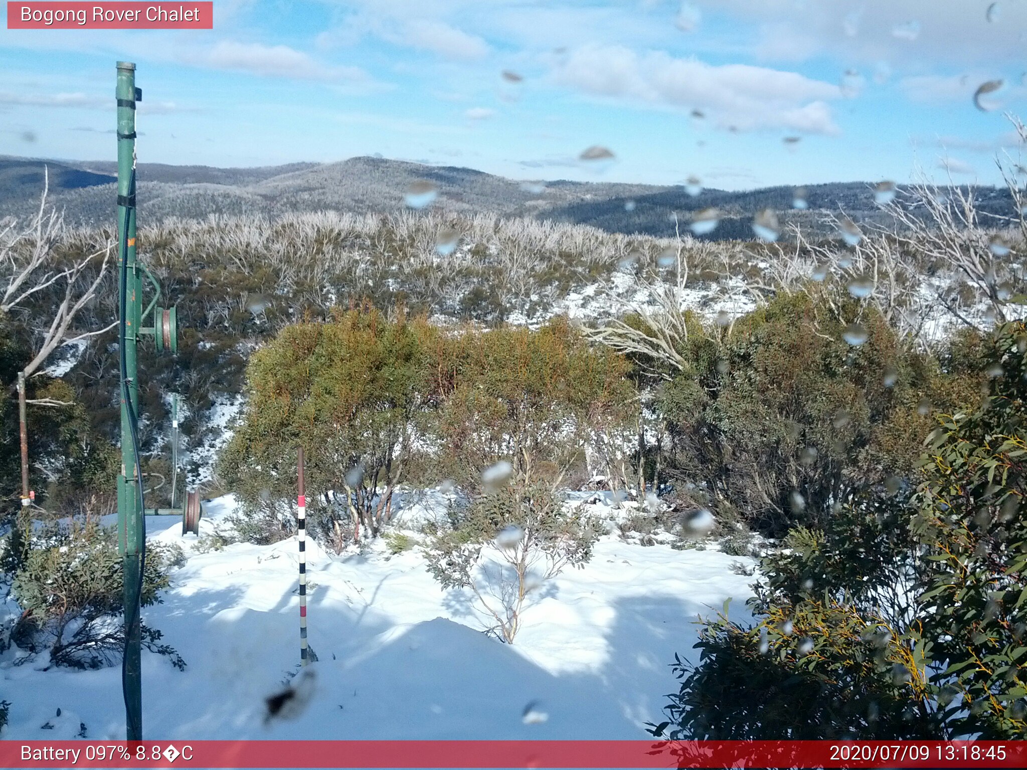 Bogong Web Cam 1:18pm Thursday 9th of July 2020