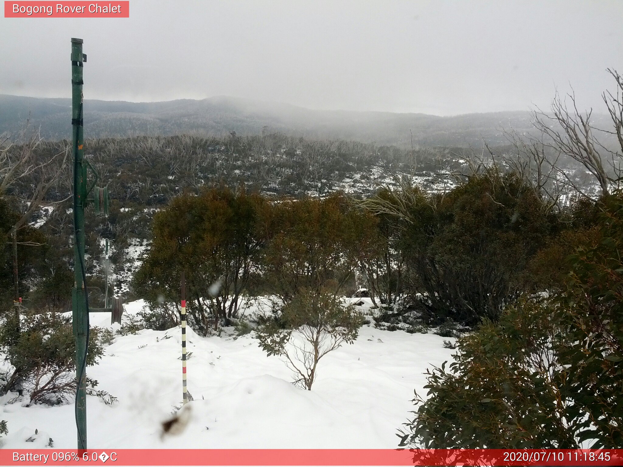 Bogong Web Cam 11:18am Friday 10th of July 2020