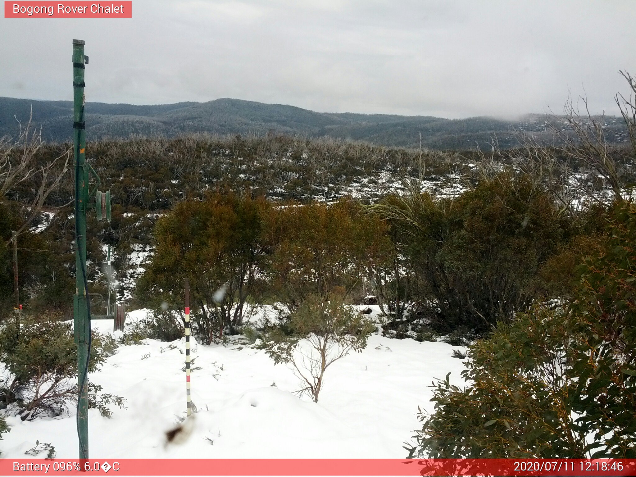 Bogong Web Cam 12:18pm Saturday 11th of July 2020