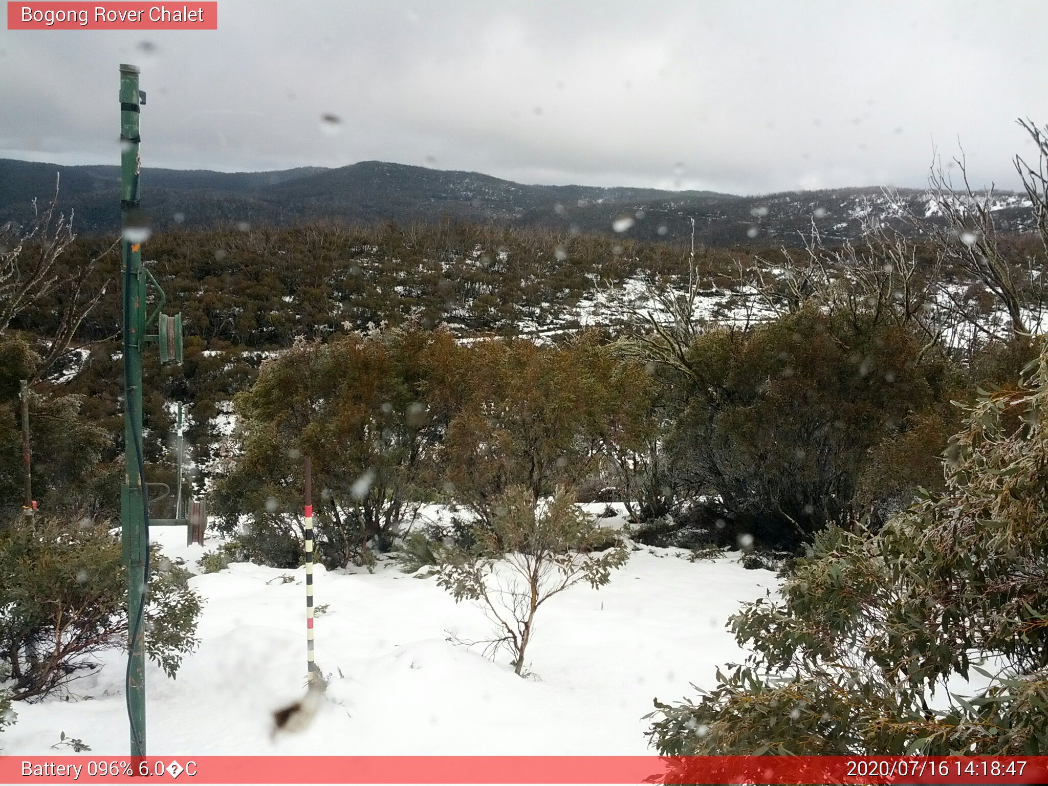 Bogong Web Cam 2:18pm Thursday 16th of July 2020