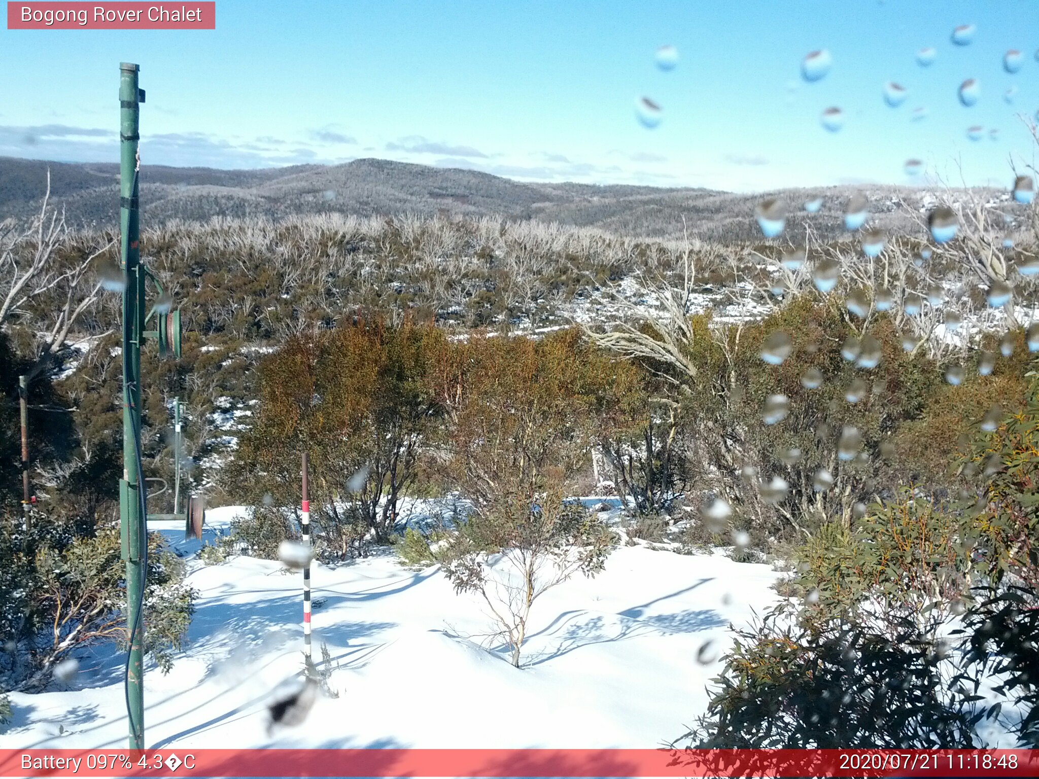 Bogong Web Cam 11:18am Tuesday 21st of July 2020