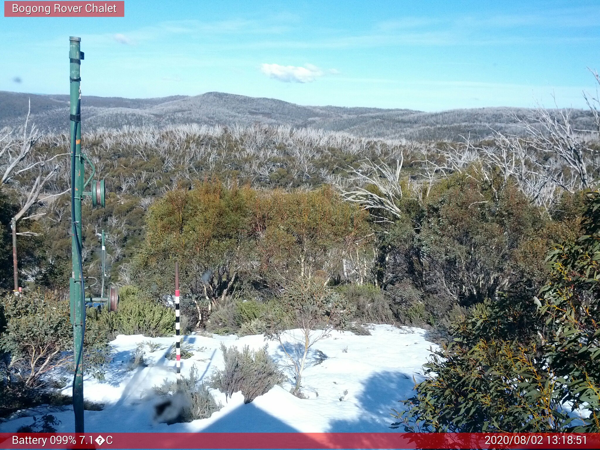 Bogong Web Cam 1:18pm Sunday 2nd of August 2020