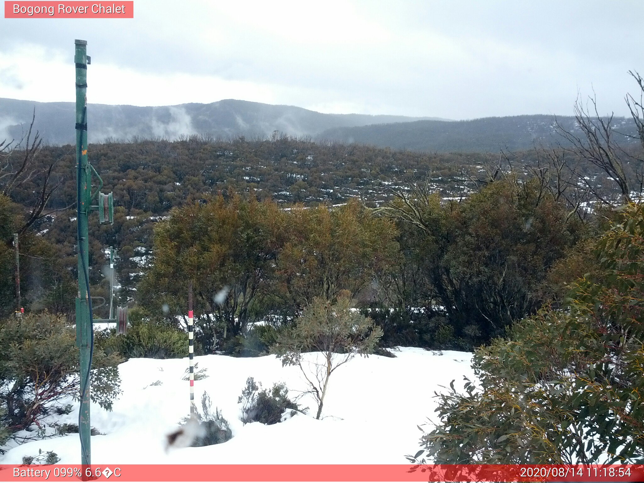 Bogong Web Cam 11:18am Friday 14th of August 2020