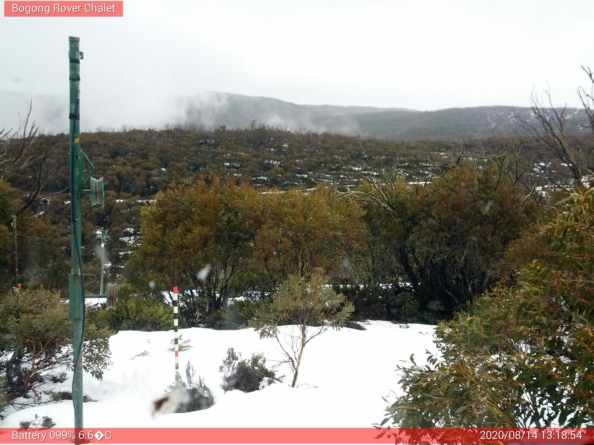 Bogong Web Cam 1:18pm Friday 14th of August 2020