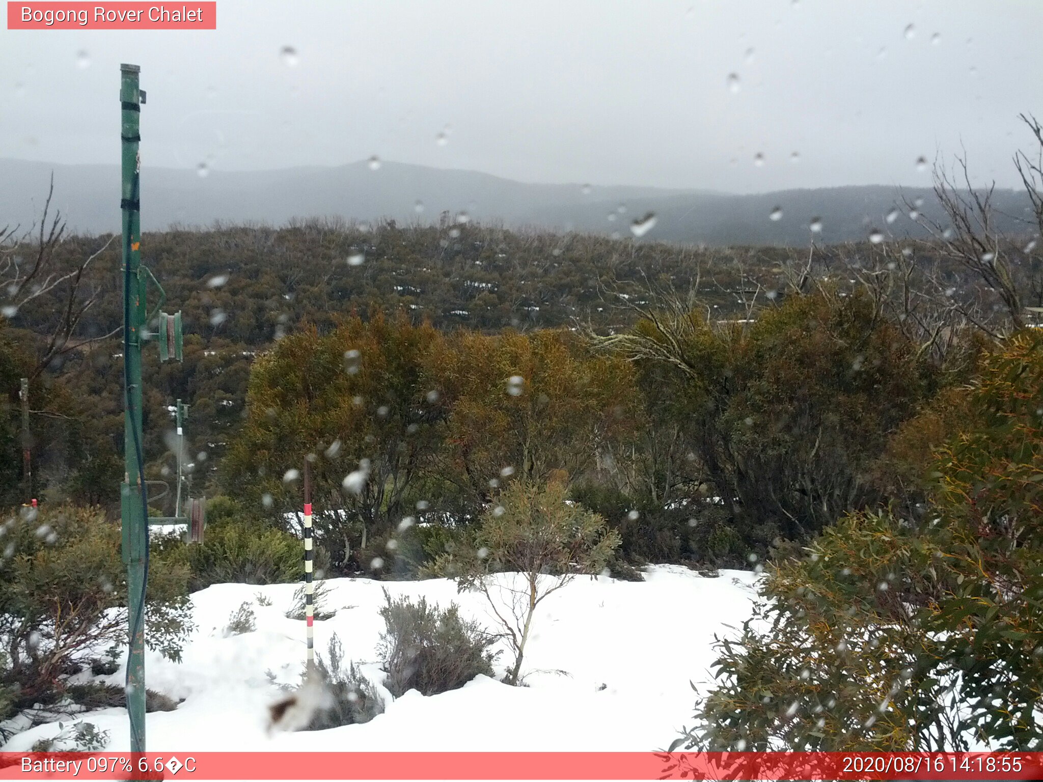 Bogong Web Cam 2:18pm Sunday 16th of August 2020