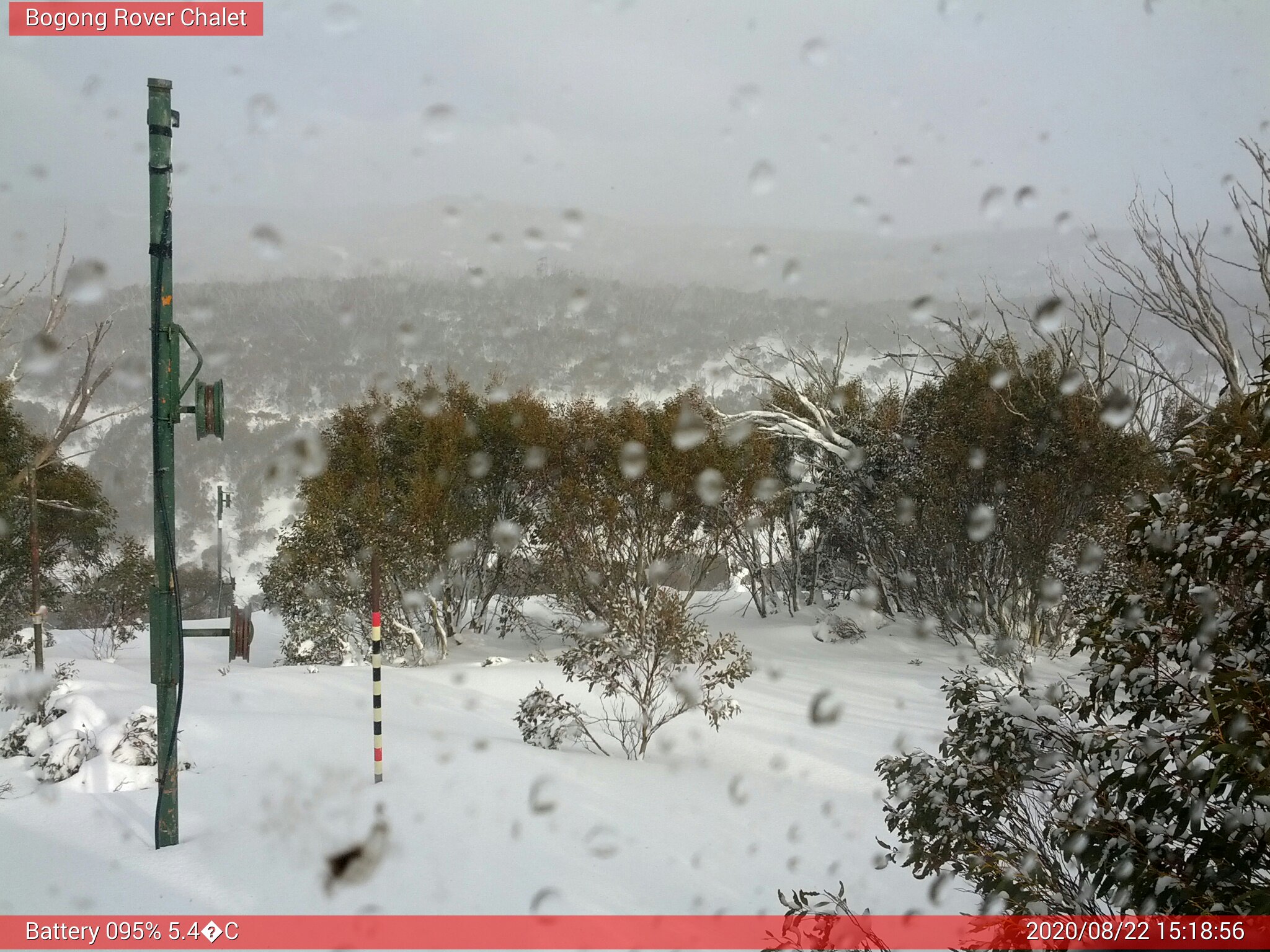 Bogong Web Cam 3:18pm Saturday 22nd of August 2020