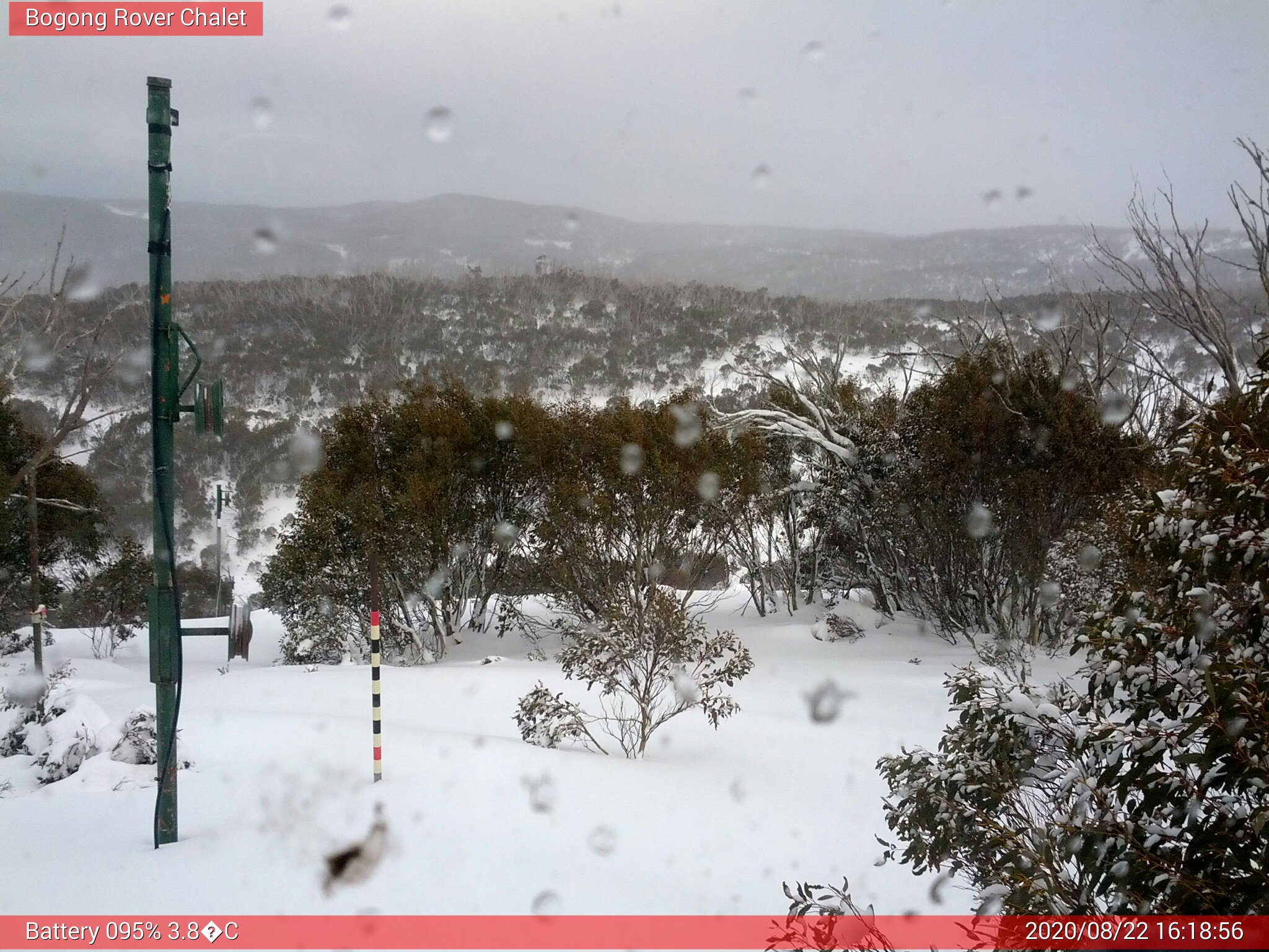 Bogong Web Cam 4:18pm Saturday 22nd of August 2020