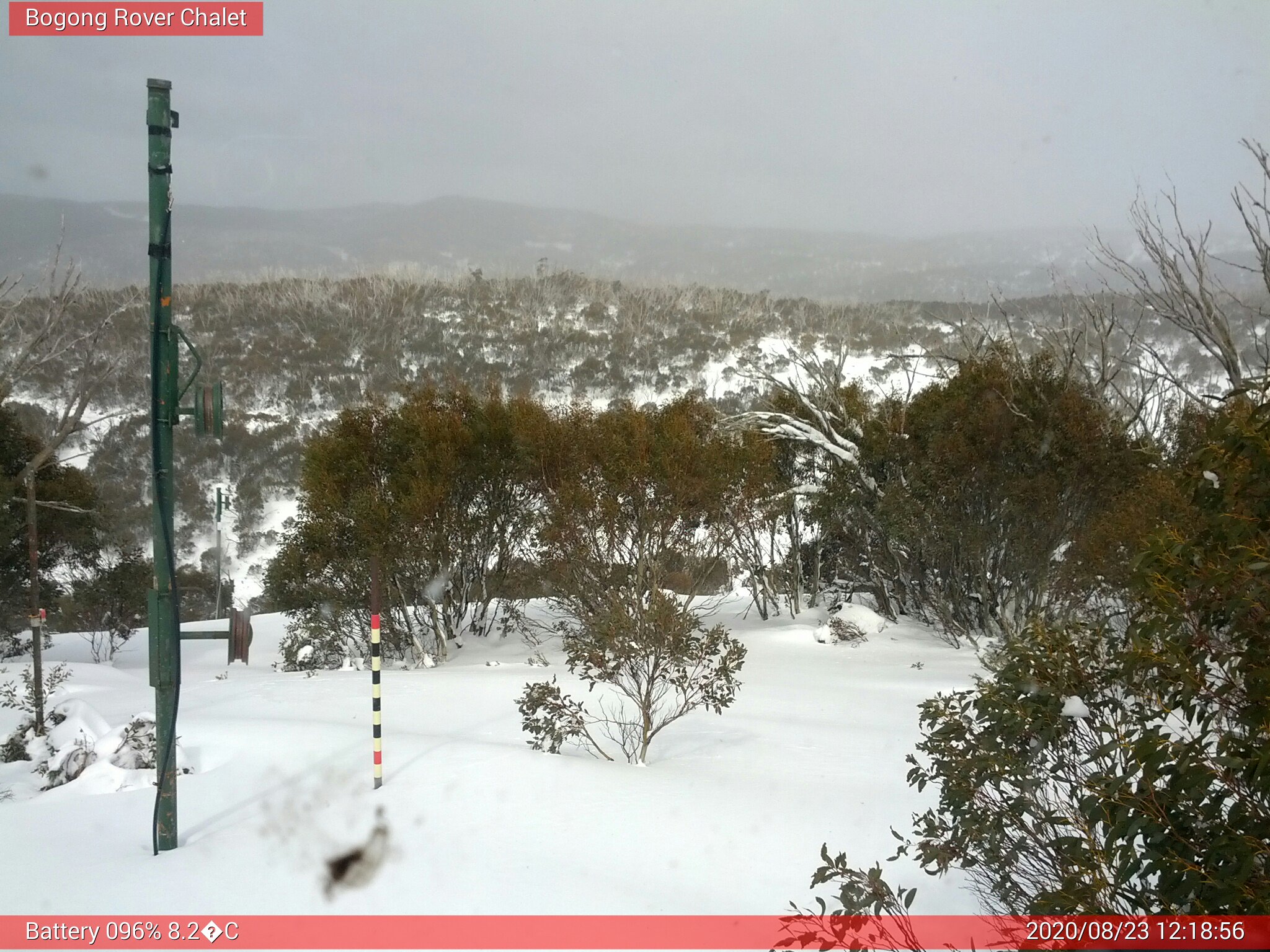 Bogong Web Cam 12:18pm Sunday 23rd of August 2020