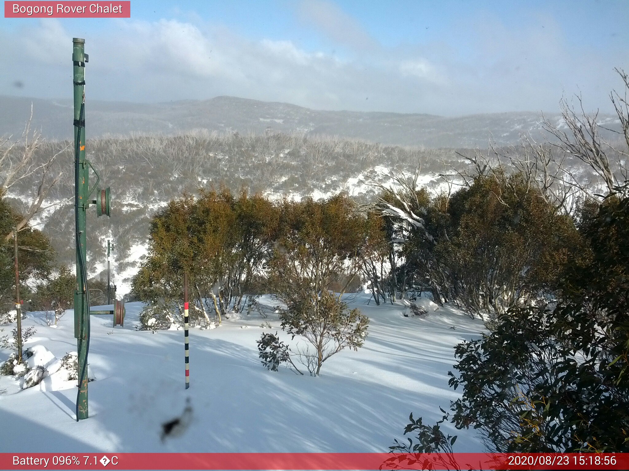 Bogong Web Cam 3:18pm Sunday 23rd of August 2020