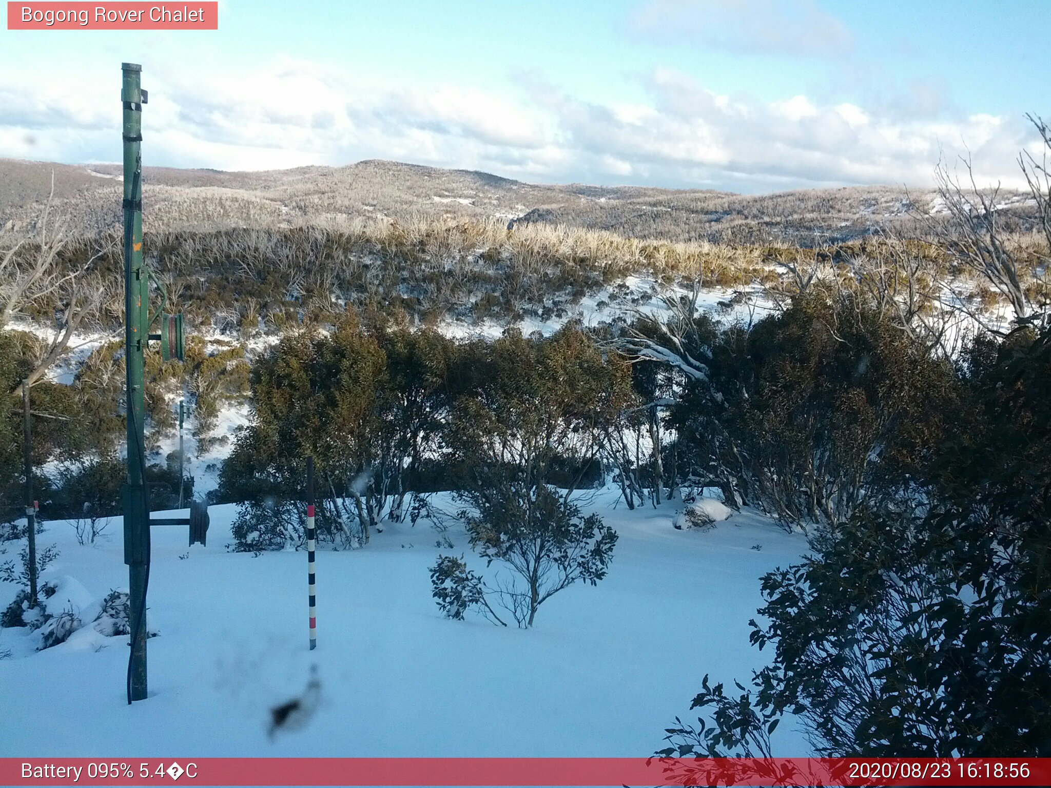 Bogong Web Cam 4:18pm Sunday 23rd of August 2020