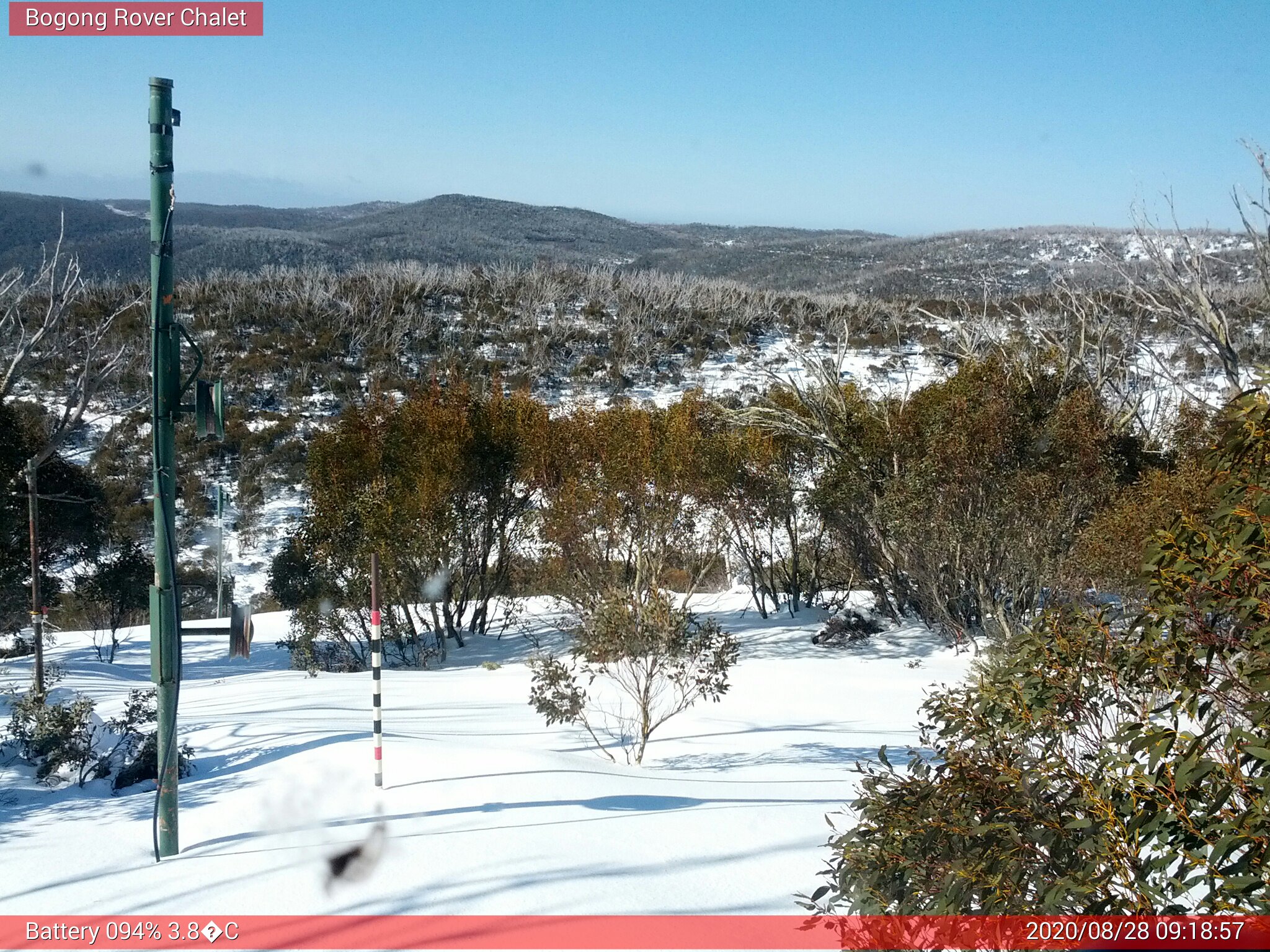 Bogong Web Cam 9:18am Friday 28th of August 2020