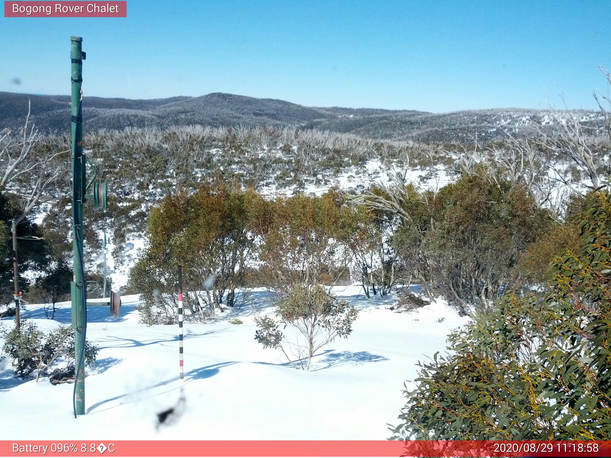 Bogong Web Cam 11:18am Saturday 29th of August 2020