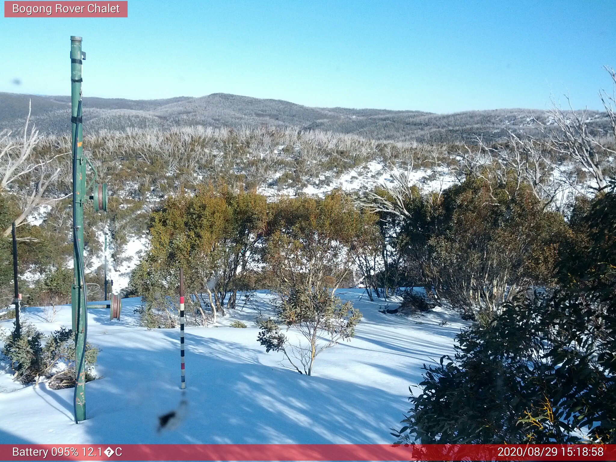 Bogong Web Cam 3:18pm Saturday 29th of August 2020