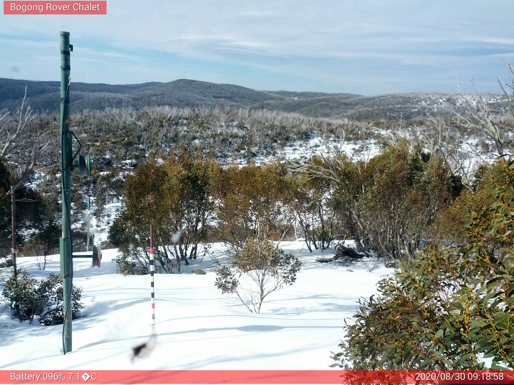 Bogong Web Cam 9:18am Sunday 30th of August 2020