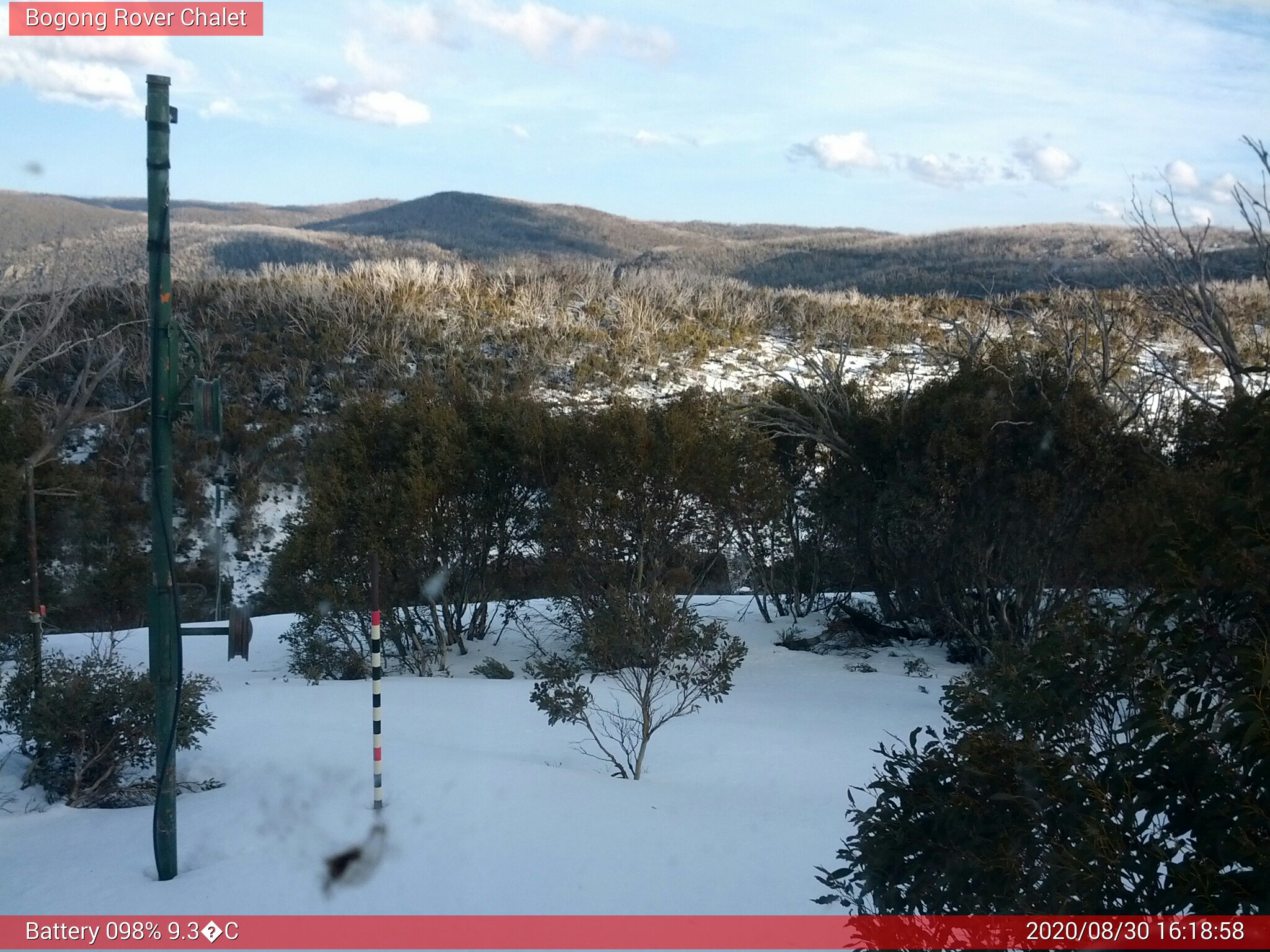 Bogong Web Cam 4:18pm Sunday 30th of August 2020