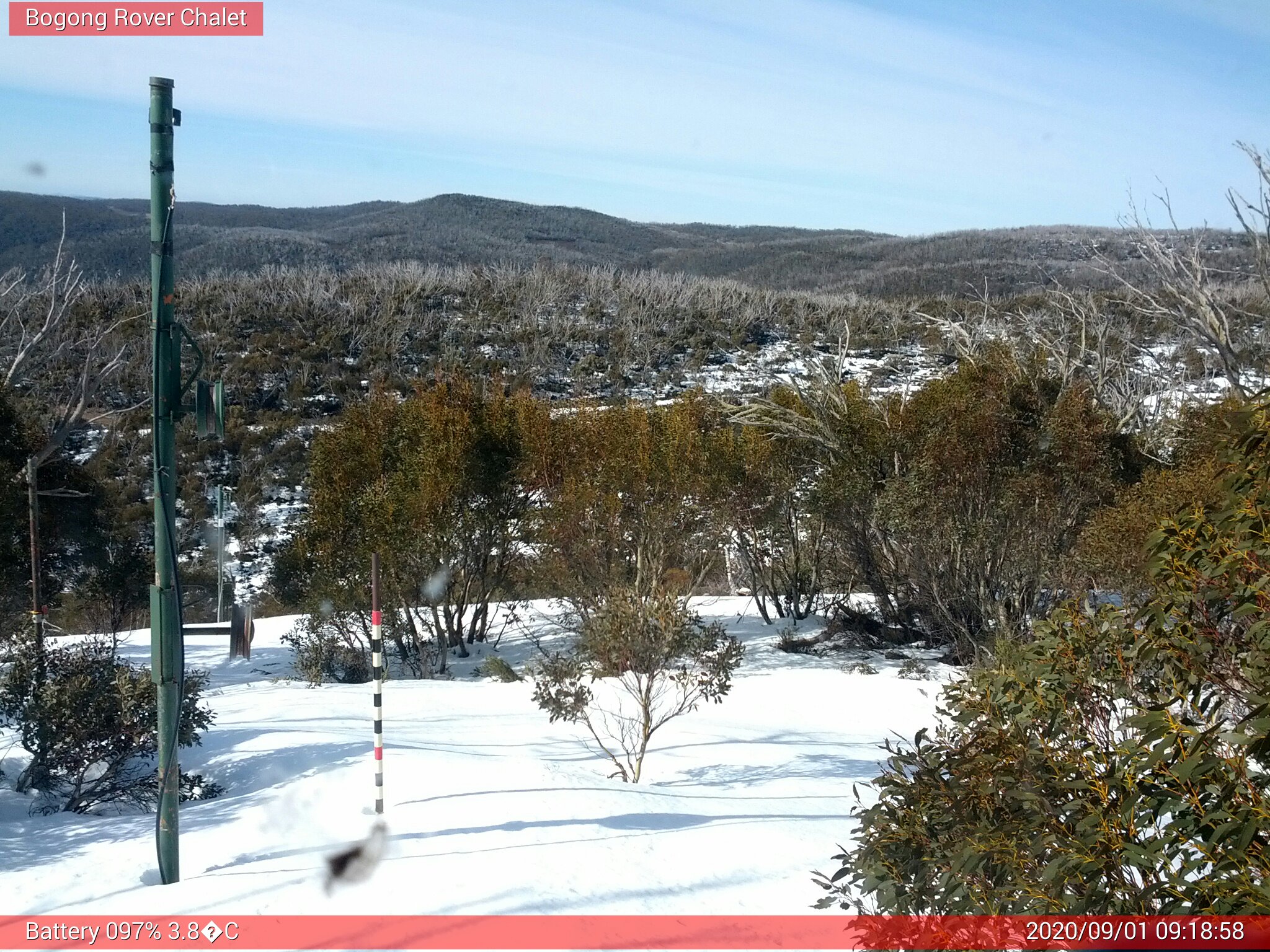 Bogong Web Cam 9:18am Tuesday 1st of September 2020